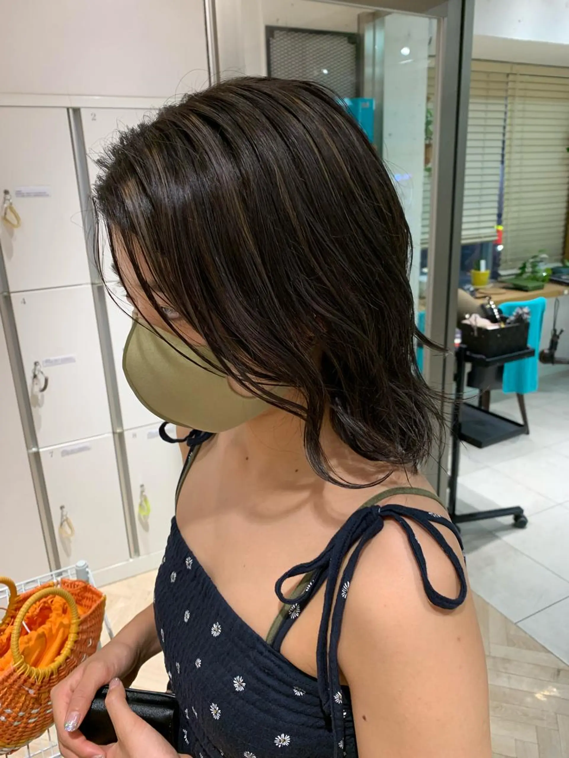 ミディアム カラー ヘアアレンジ 🫧透明感カラー/ ボブ/小笠原汐海🪽のヘアスタイル