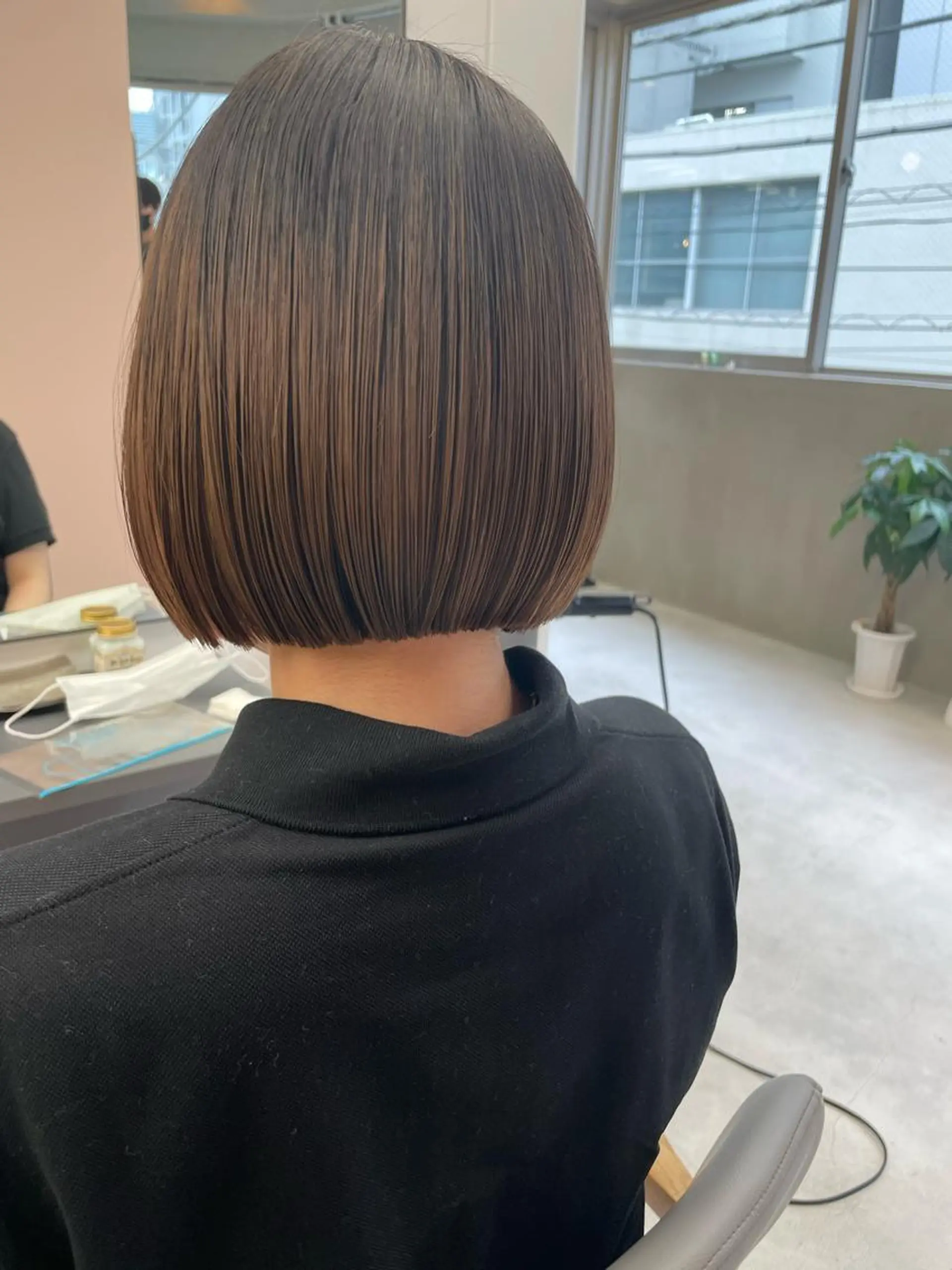 ミディアム ボブ 若月 あやかのヘアスタイル