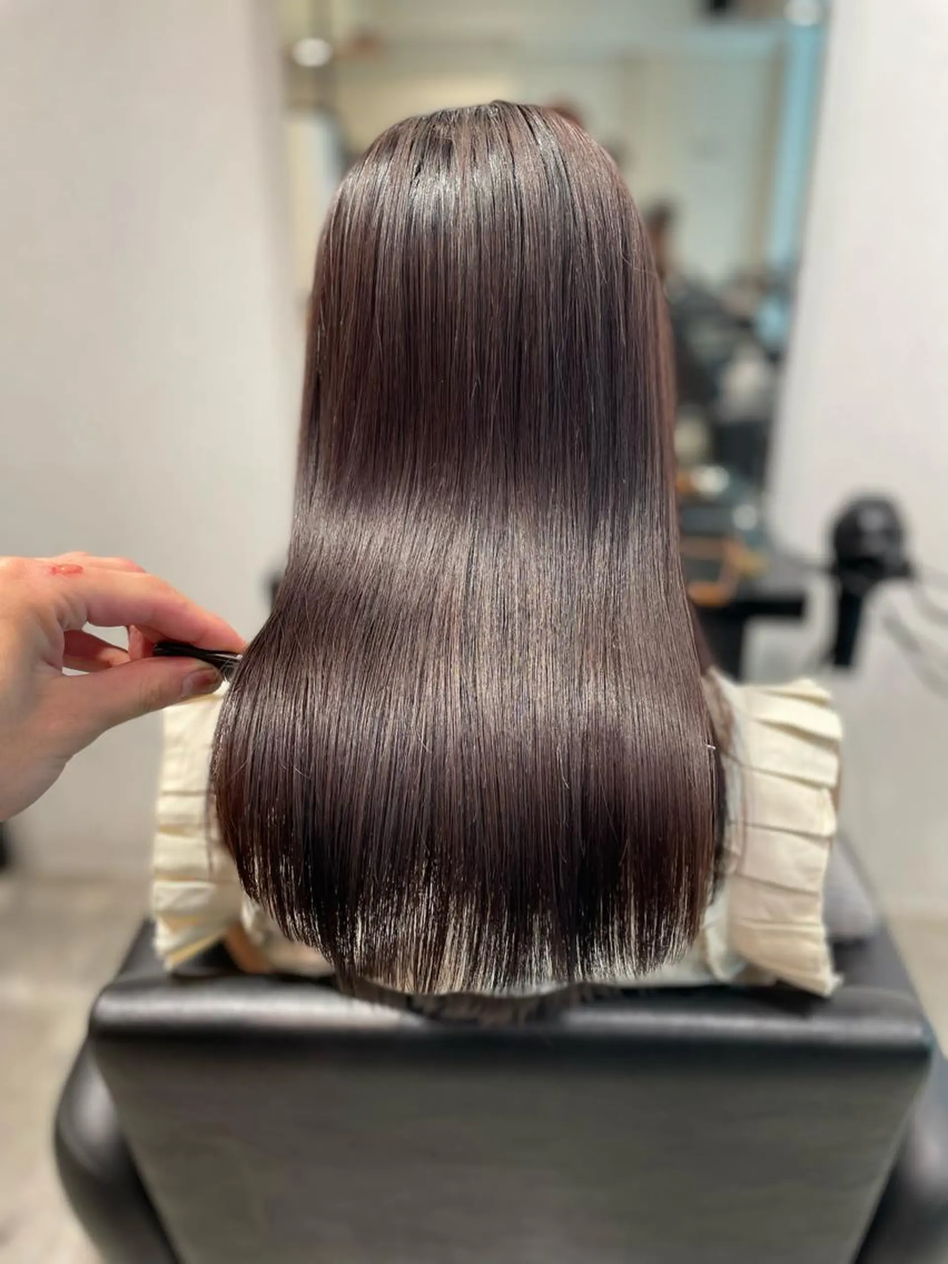 セミロング 美髪矯正 Rioのヘアスタイル