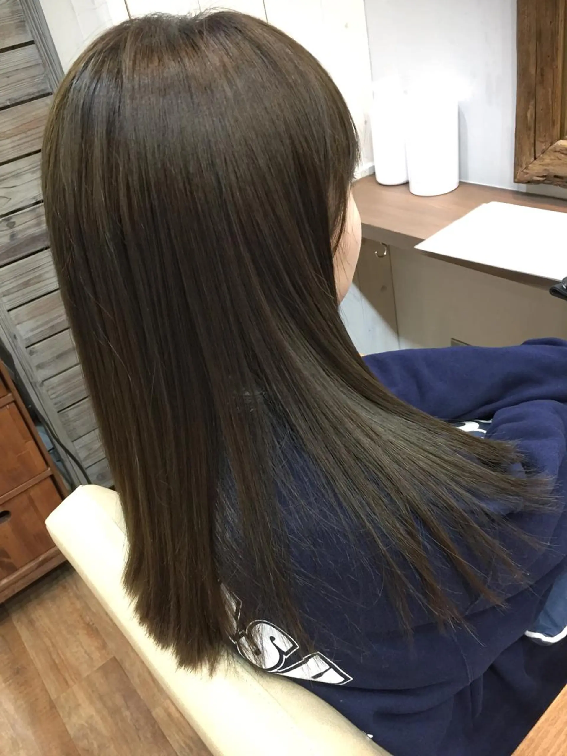 セミロング カラー アッシュ ブルーカラー 透明感カラー ダブルカラー インナーカラー ◇おの あすか◇のヘアスタイル