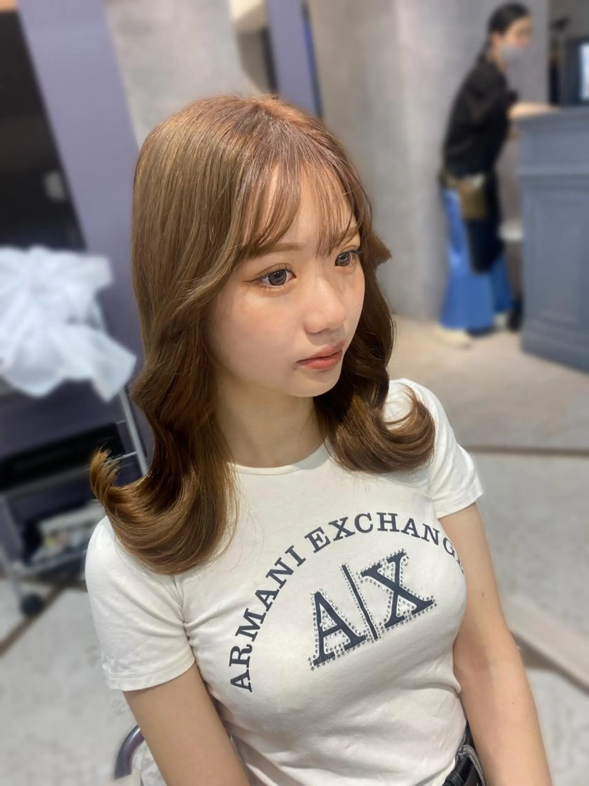 ミディアム 韓国風モテヘア 🇰🇷aki♡のヘアスタイル