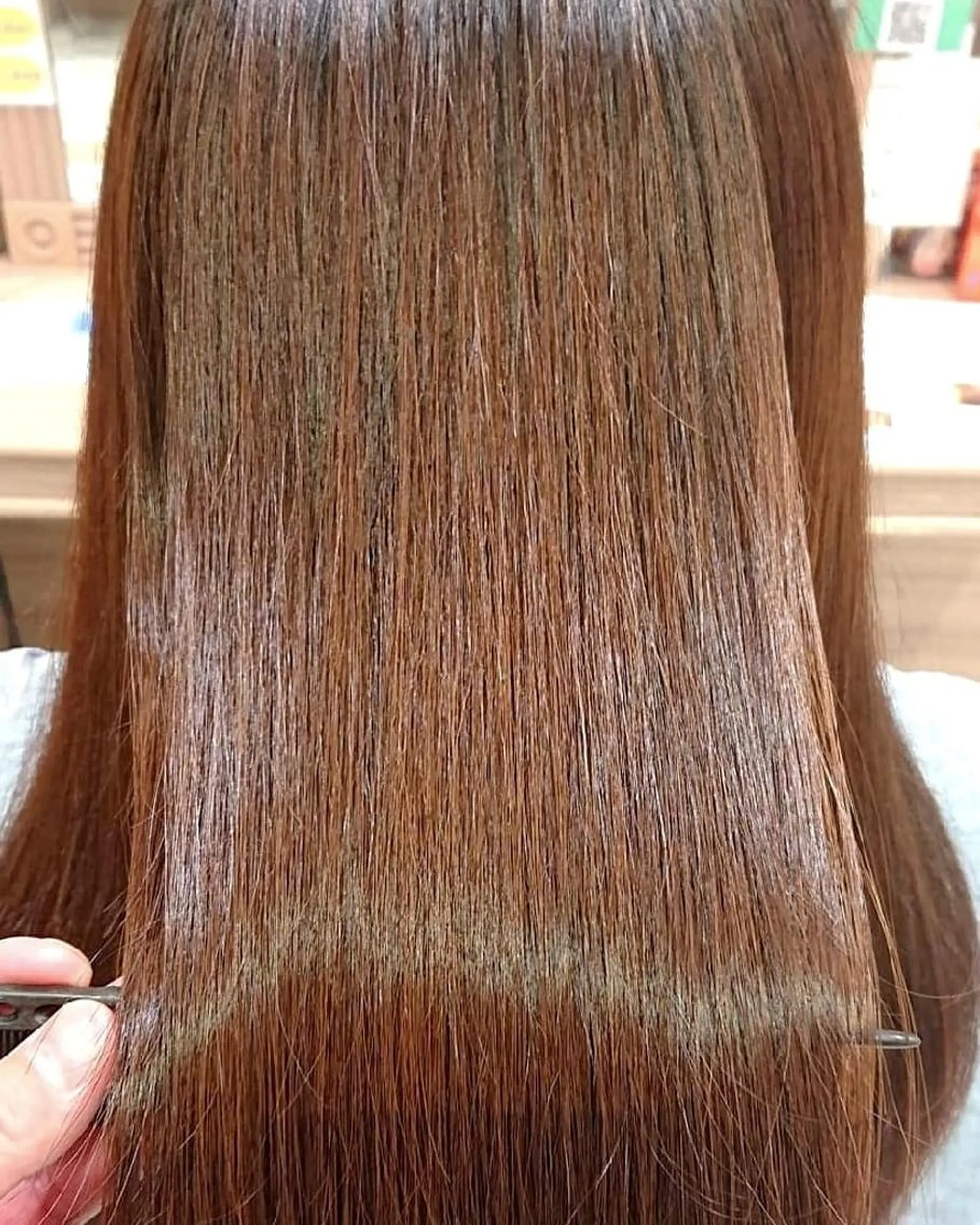 ロング 髪質改善 縮毛矯正 ヘアカラー トリートメント 宮本 秀人のヘアスタイル