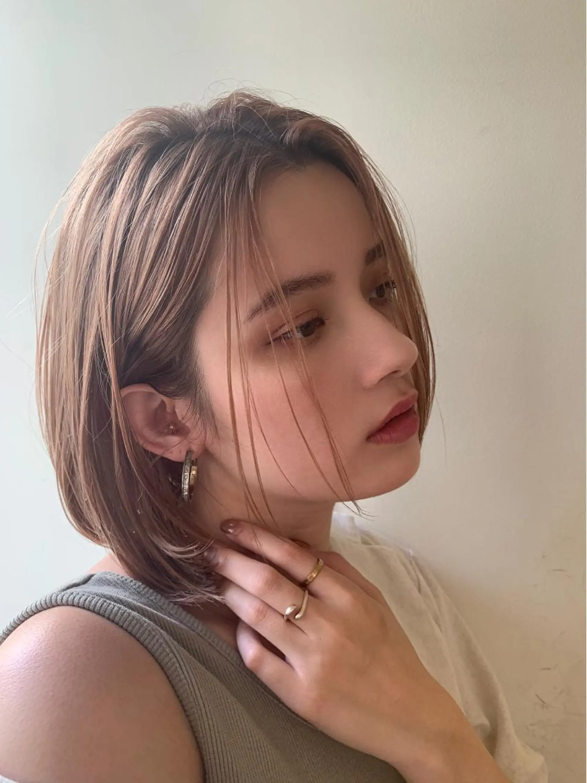 ショート カラー カット ヘアカラー トリートメント ぱつっとボブ/ 小野あかねのその他イメージ