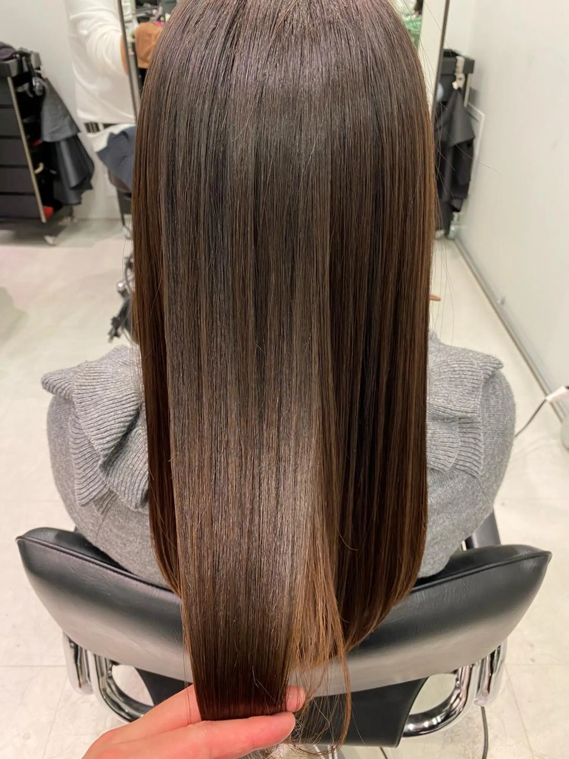 ロング ヘアカラー トリートメント 似合わせ専門美容師 なかじまのヘアスタイル