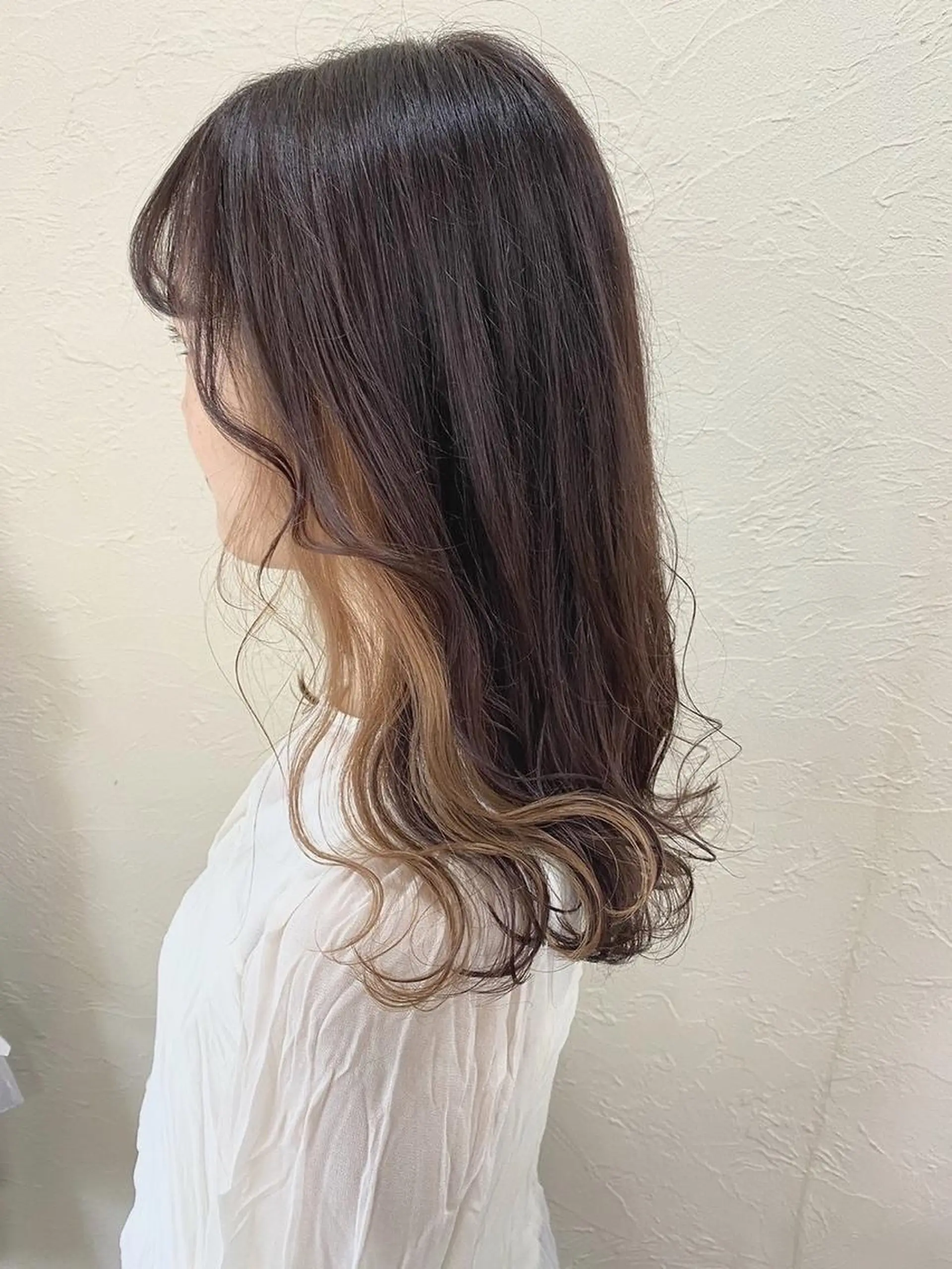 ロング ヘアカラー ho nokaのヘアスタイル