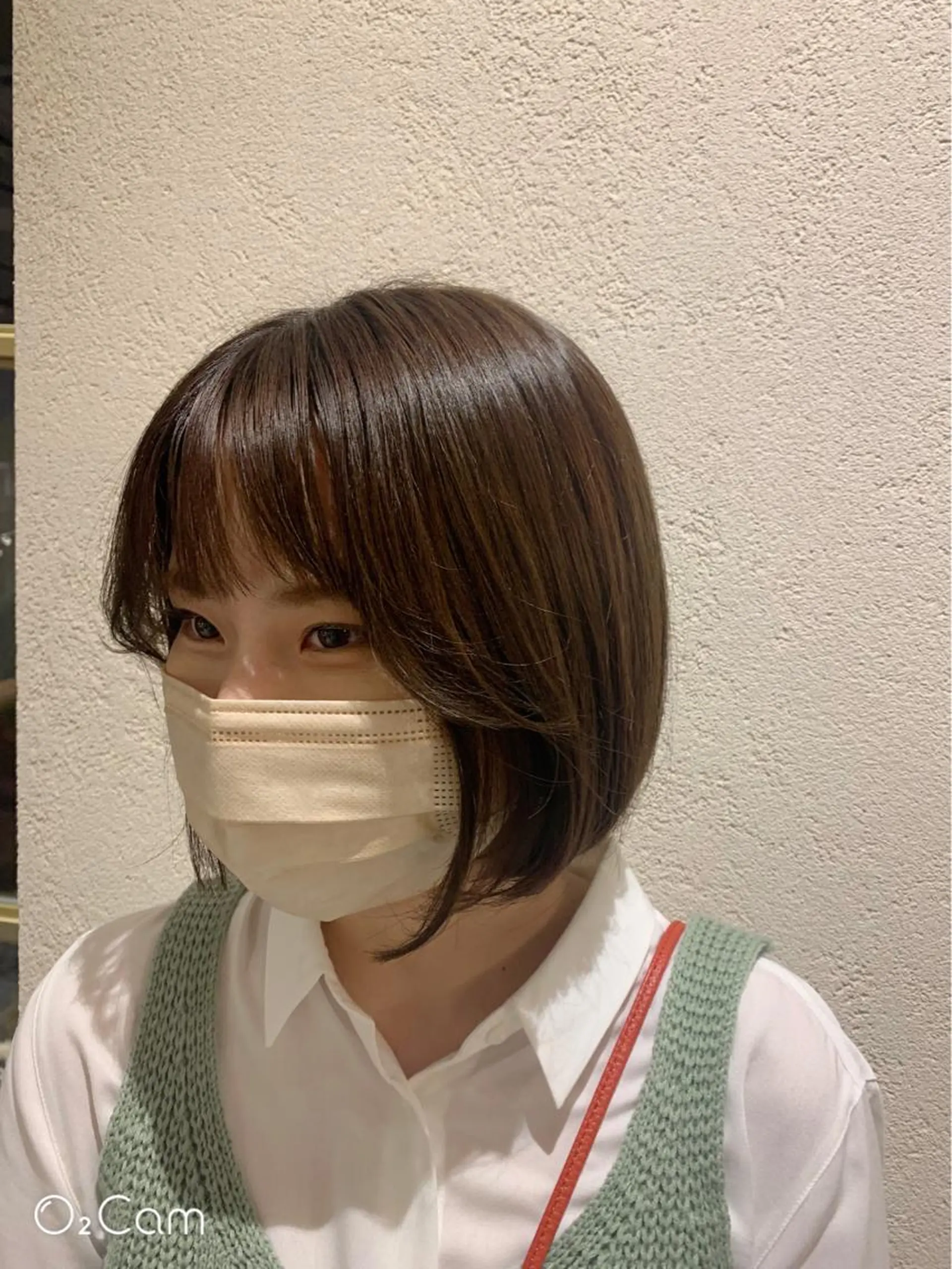 ショート アッシュ ボブ Aya/四条烏丸/ インナーカラーのヘアスタイル