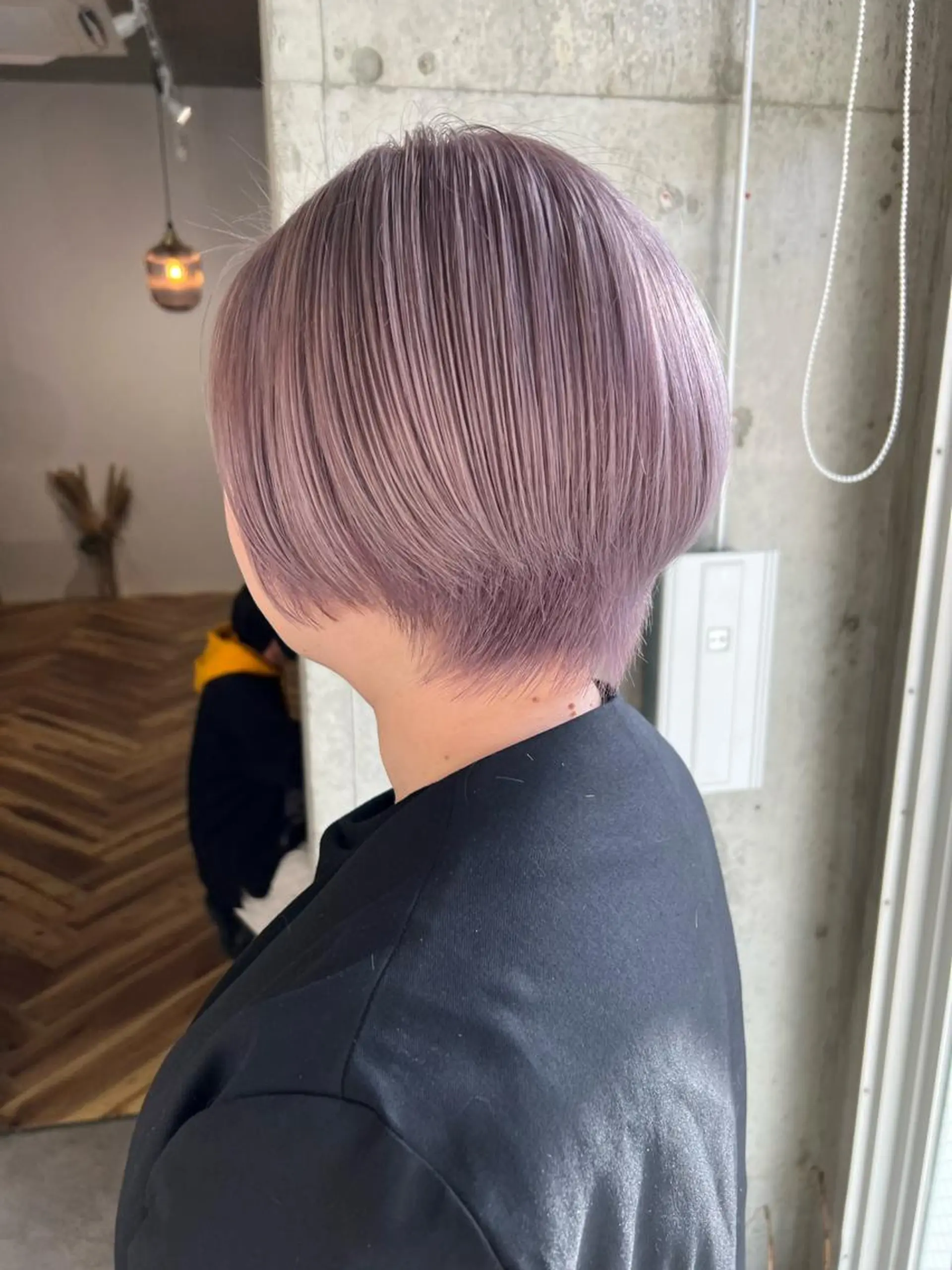 ショート カラー バレイヤージュ ブリーチ ケアブリーチ ハイライトカラー インナーカラー ヘアカラー トリートメント lani 天神大名/ブリーチのヘアスタイル