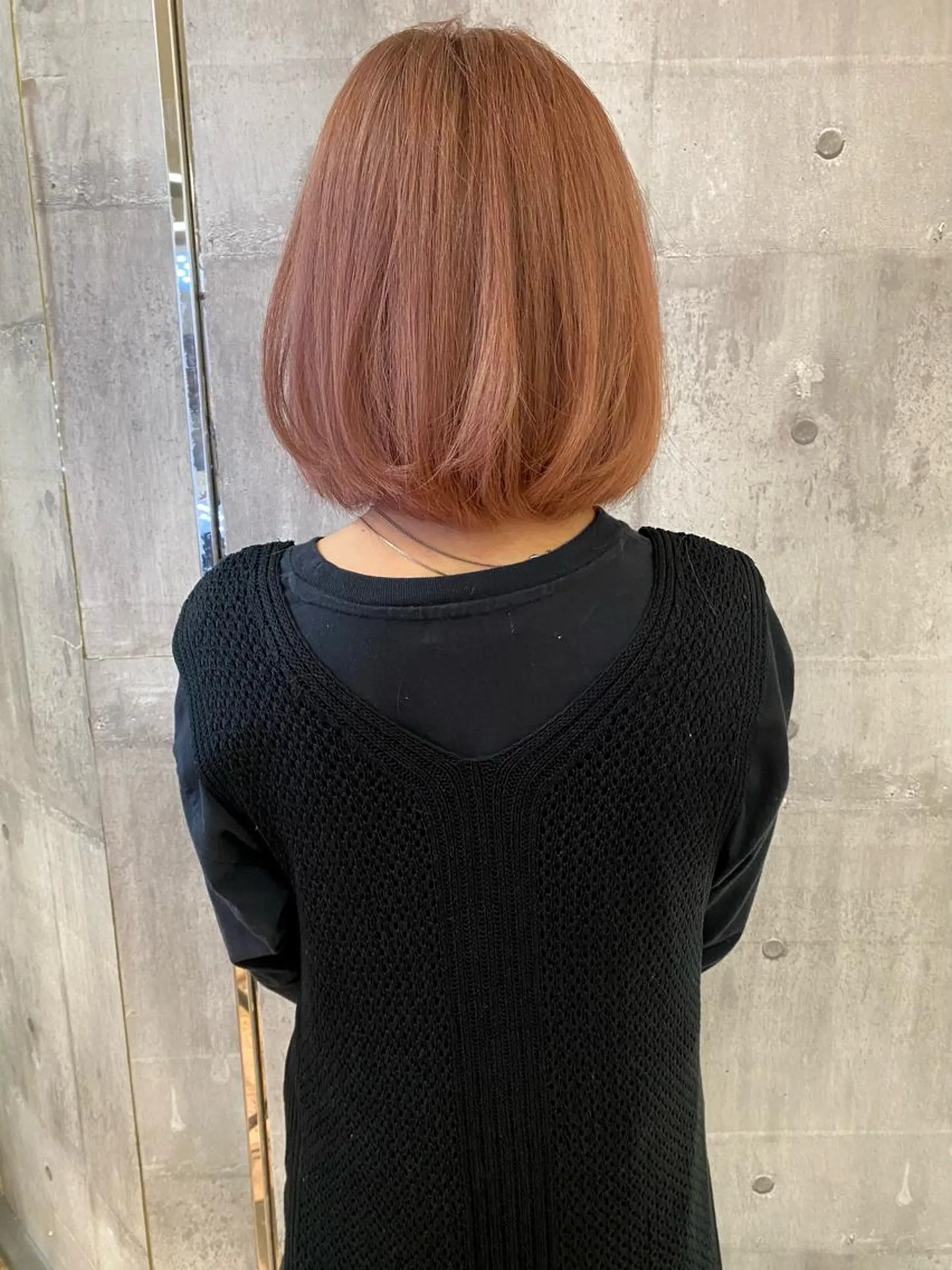 ミディアム カラー ベージュカラー ブリーチ ピンクカラー ピンクベージュ カット ヘアカラー トリートメント 髪質改善ｶﾗｰ ｹｱﾌﾞﾘｰﾁ/ﾀﾑのヘアスタイル