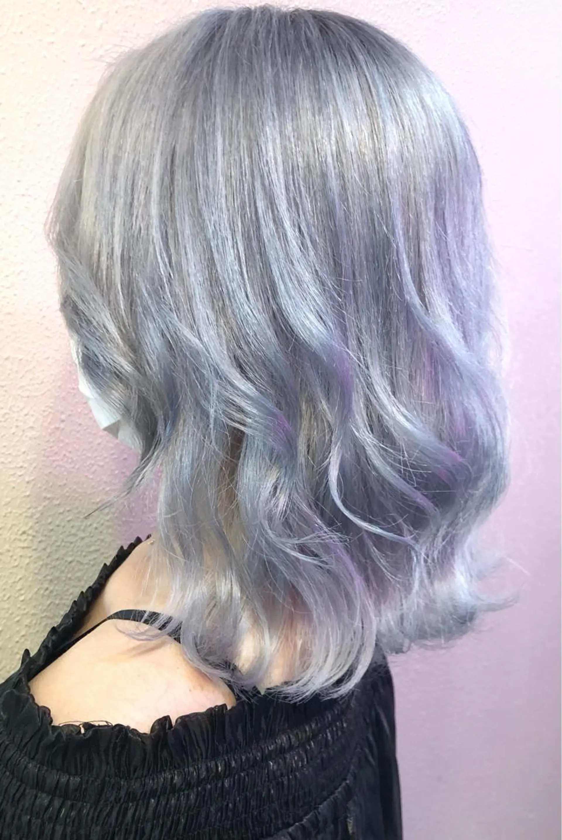 ミディアム カラー 最高級シールエクステ 💜Fave/あかねのヘアスタイル