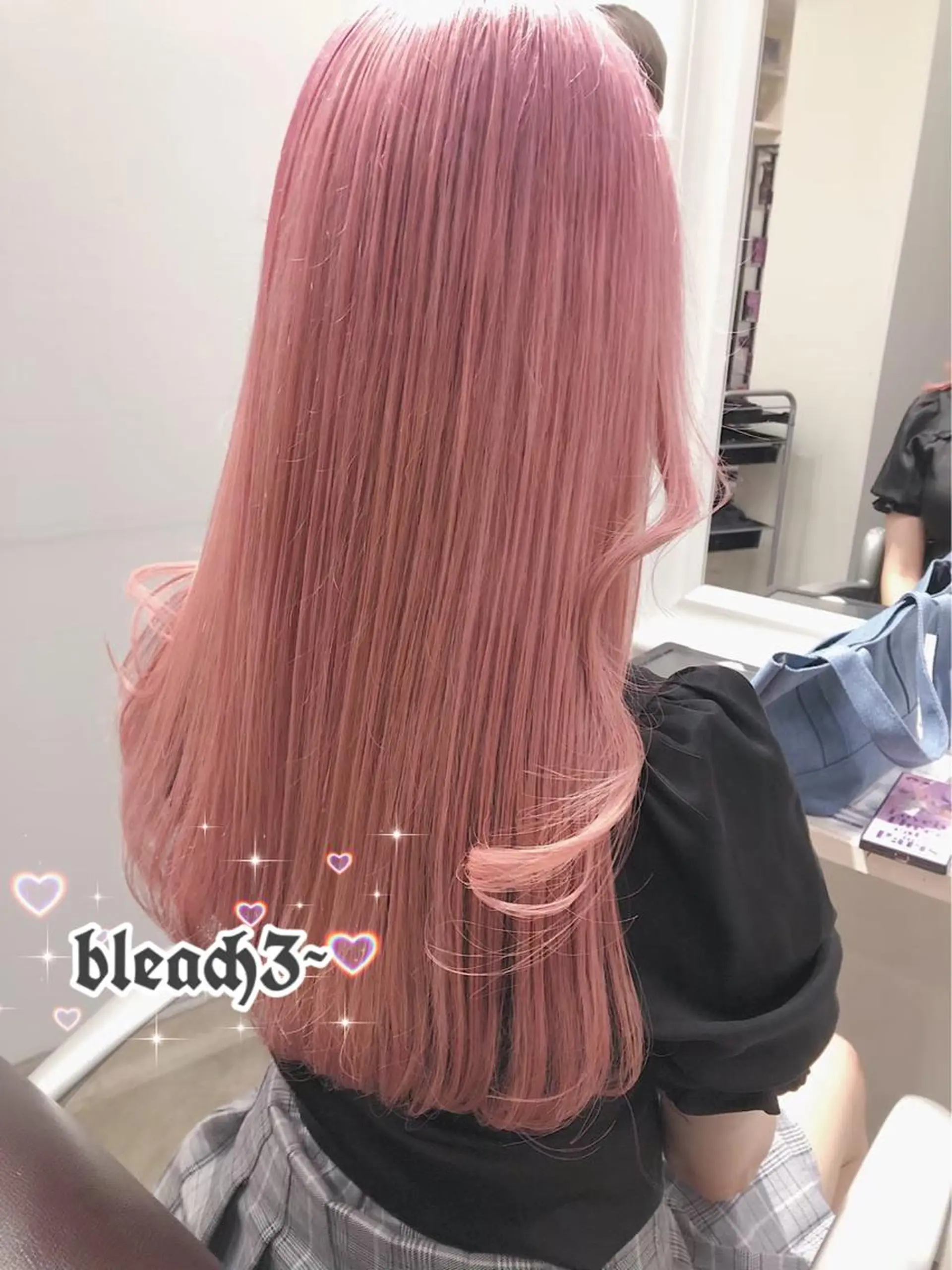 ロング アッシュ アッシュグレー アッシュグレージュ ミストバング ピンクブラウン 🩶 ピンクカラー/ ブロンド🩶くるみのヘアスタイル