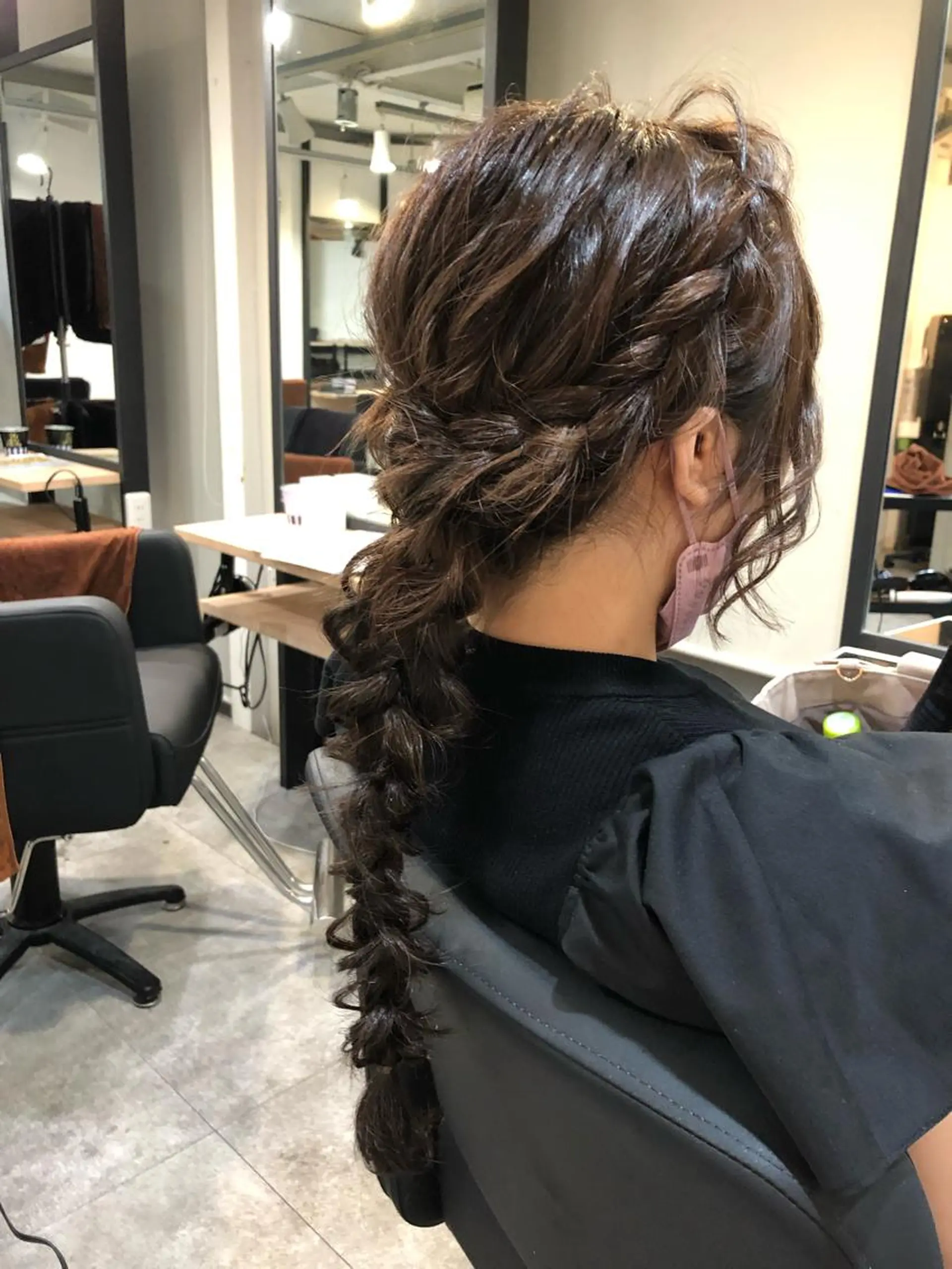 ロング ヘアアレンジ エクステ alpha. カラーエクステ下妻のヘアスタイル