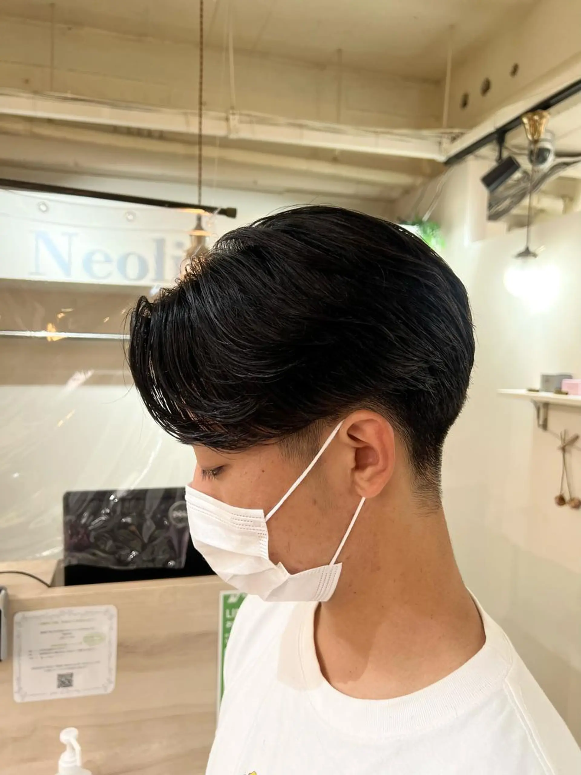 ショート パーマ メンズ センターパート メンズカットパーマ ✂️ JOYAのヘアスタイル