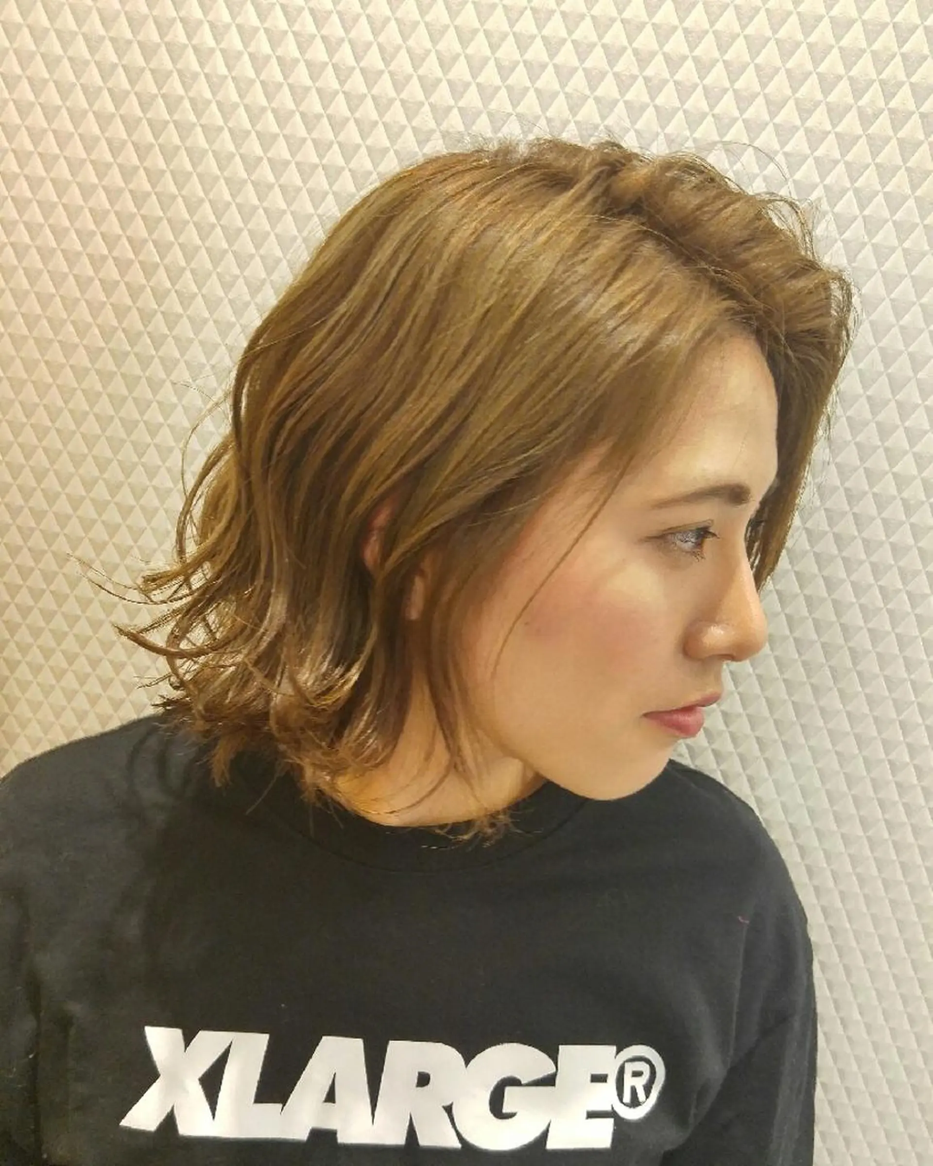 ミディアム カラー brut所属・SaKai Nozomiのヘアスタイル