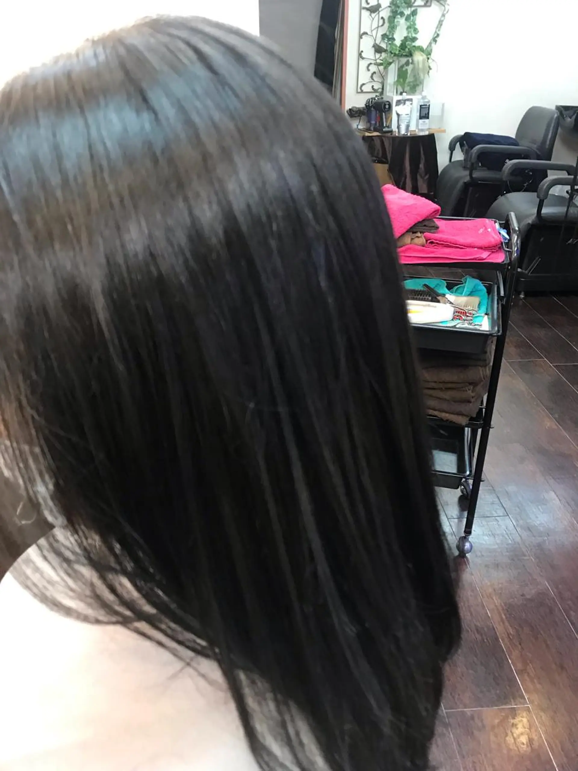 セミロング カラー 桧山 真のヘアスタイル