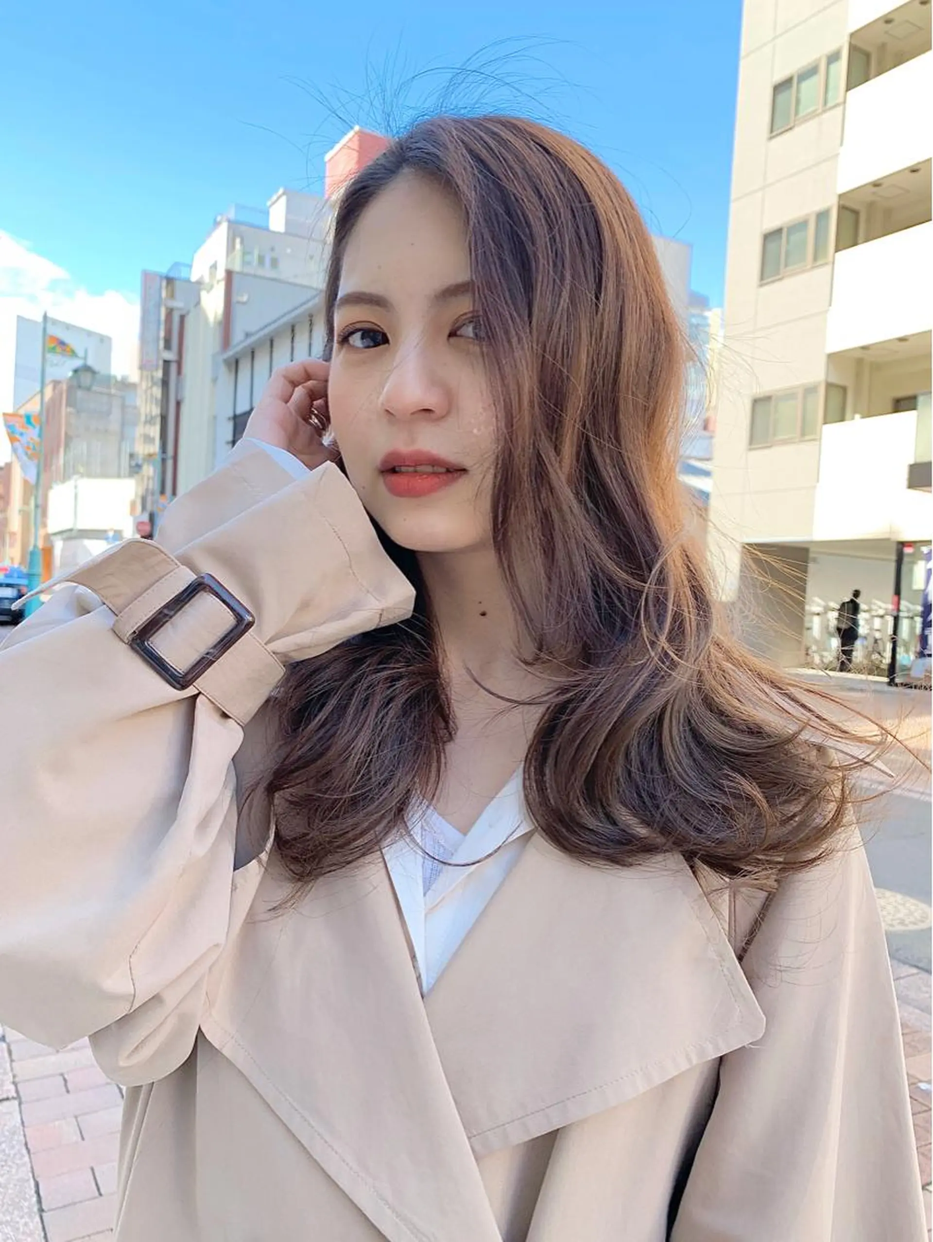 ロング カラー ヘアカラー トリートメント 🇺🇸✂️🍟 こんあゆみのヘアスタイル