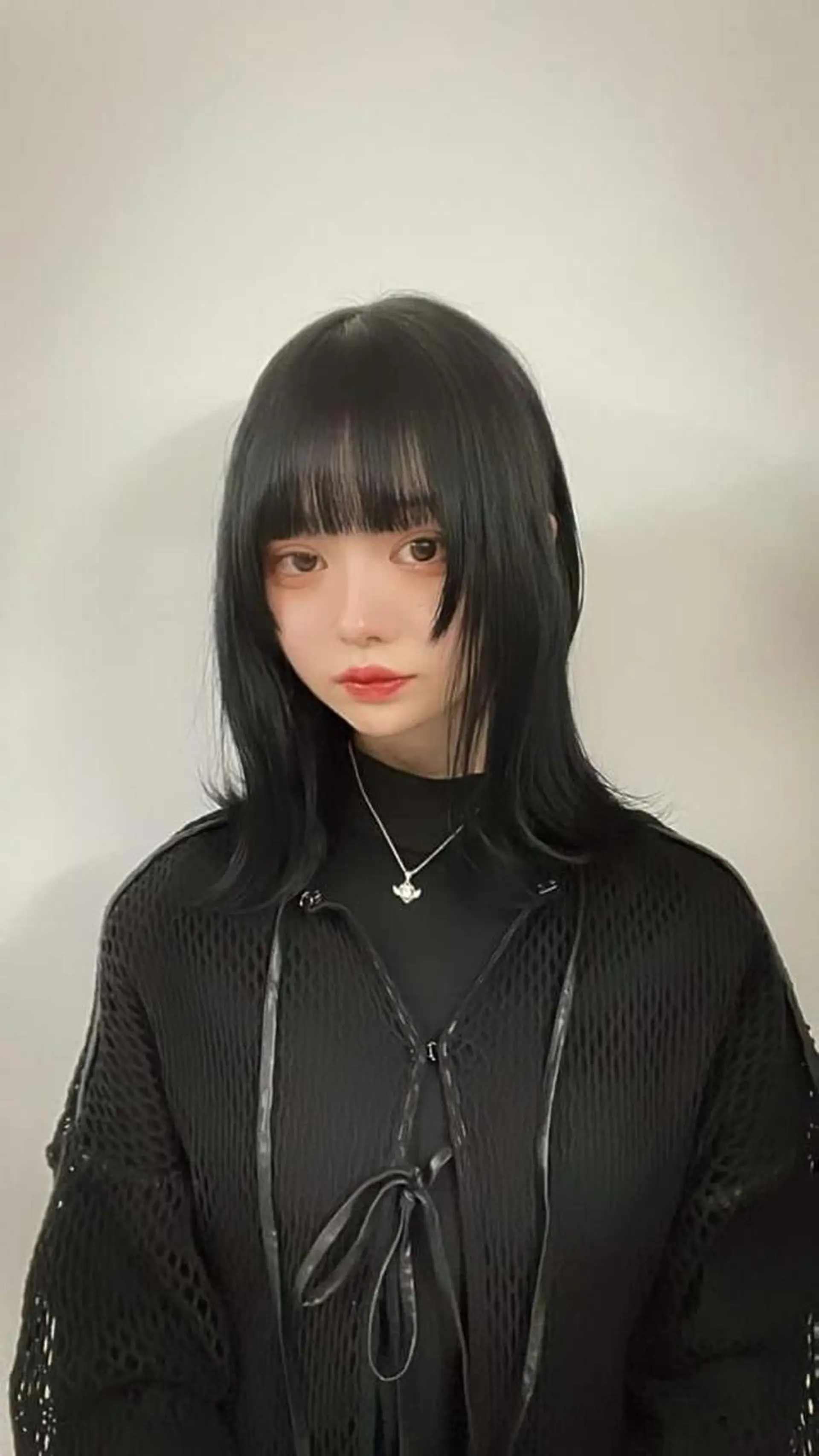 ミディアム ウルフレイヤー エクステ/kokiのヘアスタイル