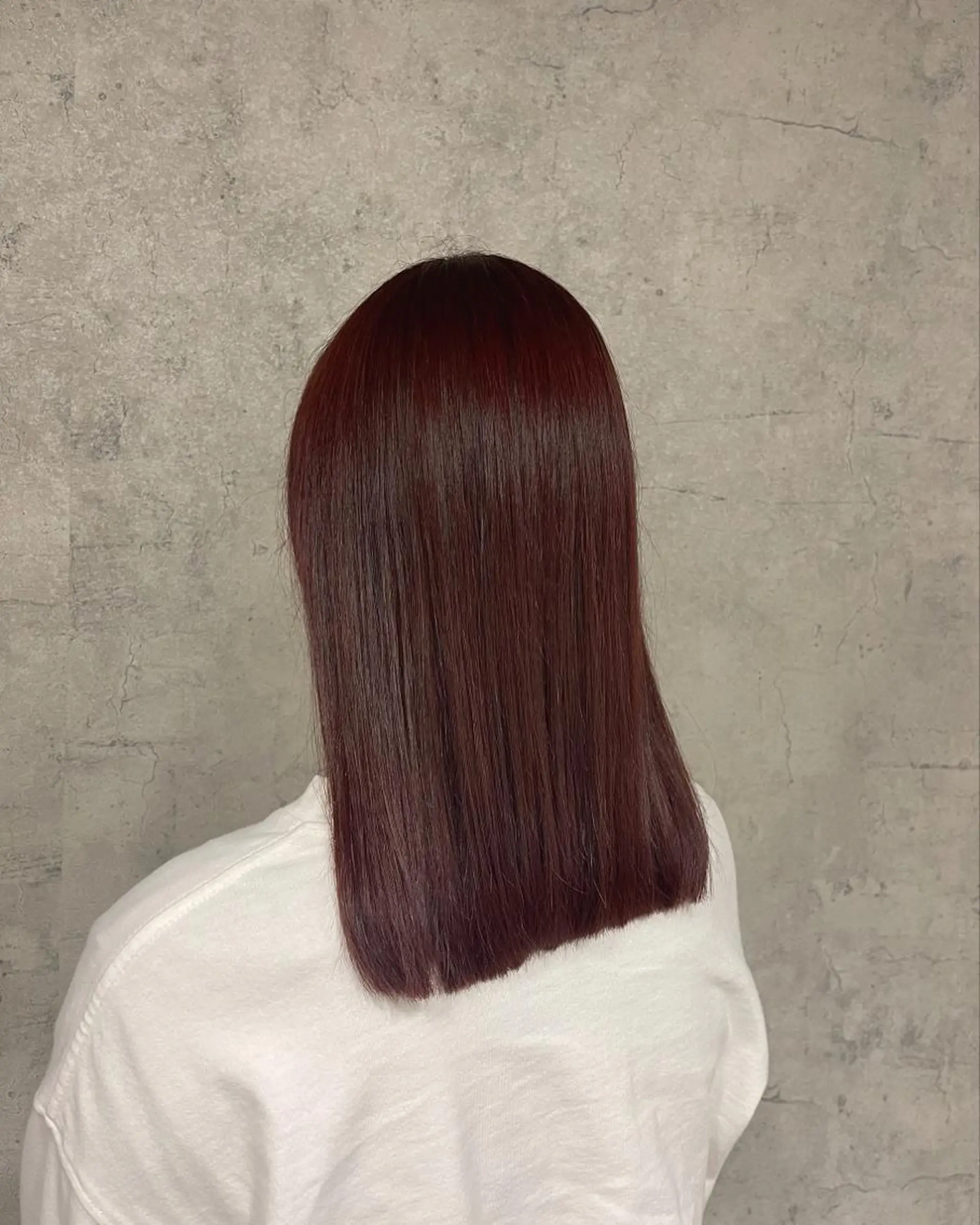 ミディアム カラー カット 唐澤 千尋のヘアスタイル