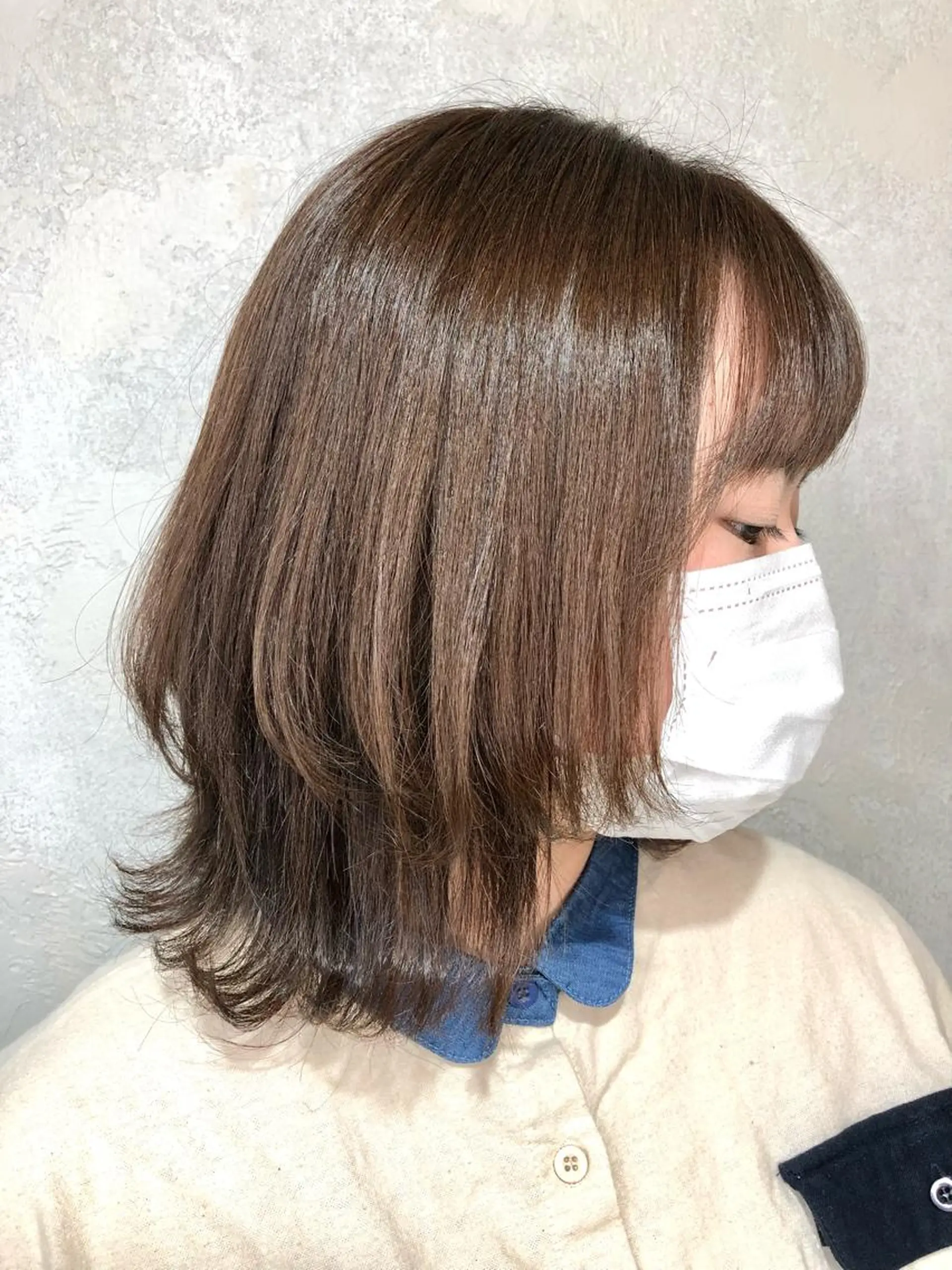 ミディアム 外ハネヘア ウルフカット 💗艶カラー💗 CECILのヘアスタイル