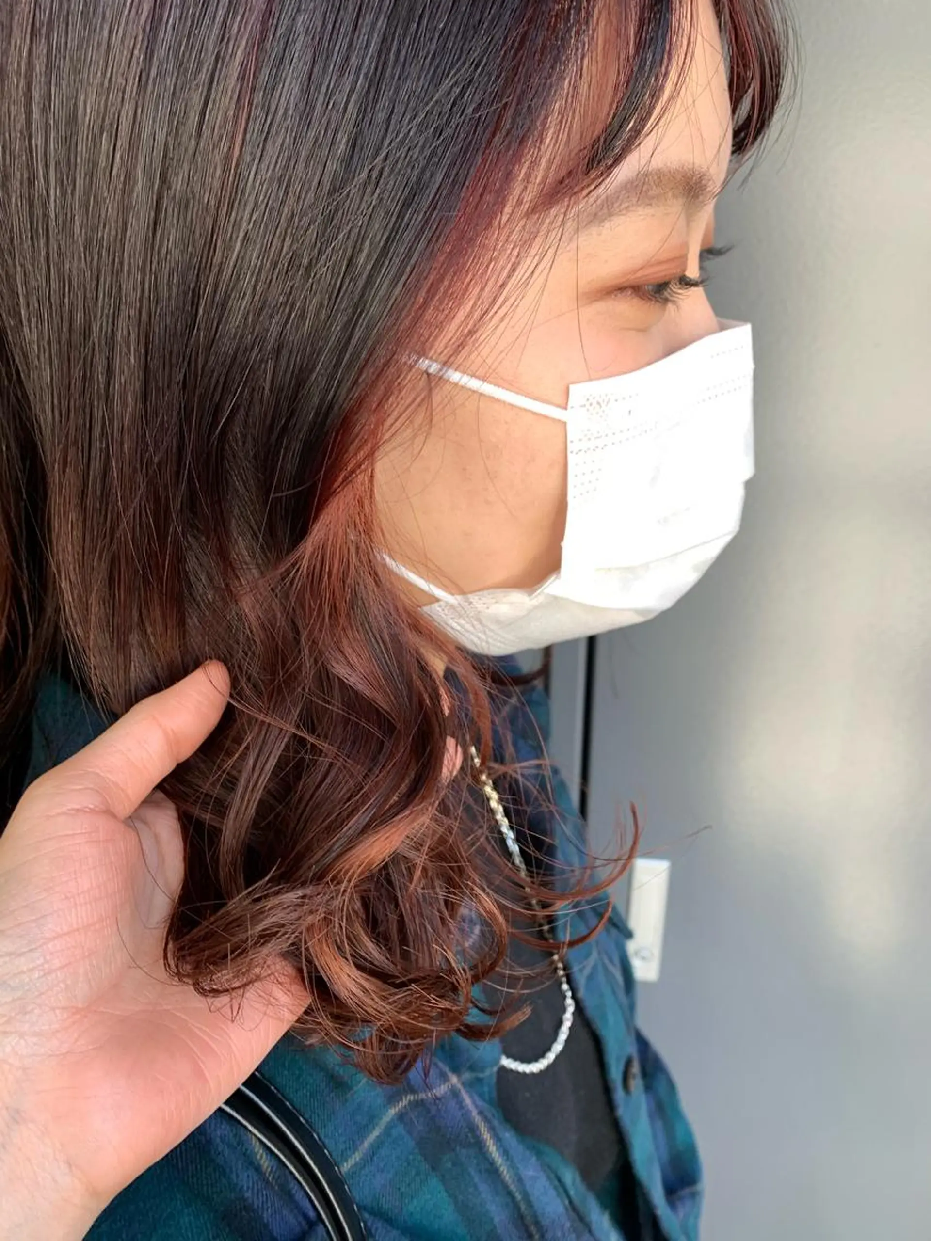 セミロング カラー ヘアアレンジ サナ🌱 切りっぱなしボブのヘアスタイル