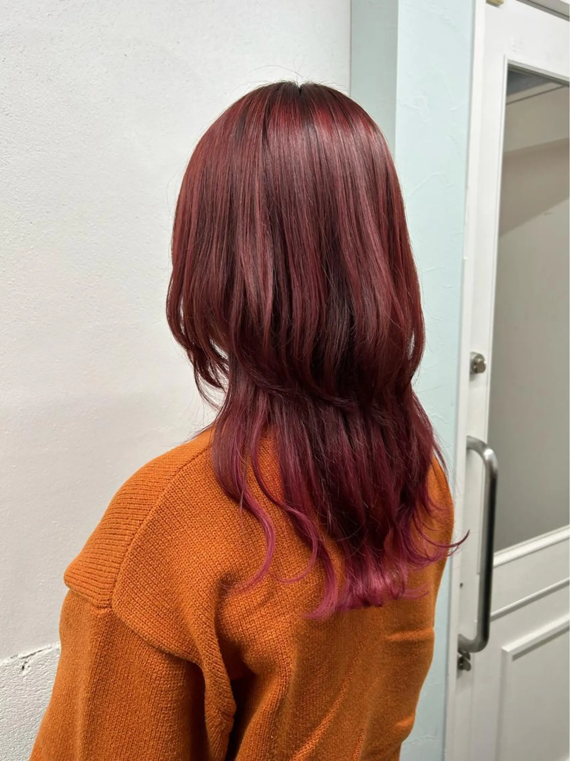 ミディアム カラー シールエクステ ダブルカラー ハイライトカラー ハイトーンカラー エクステ シールエクステの女神 🍑Momo🍑のヘアスタイル