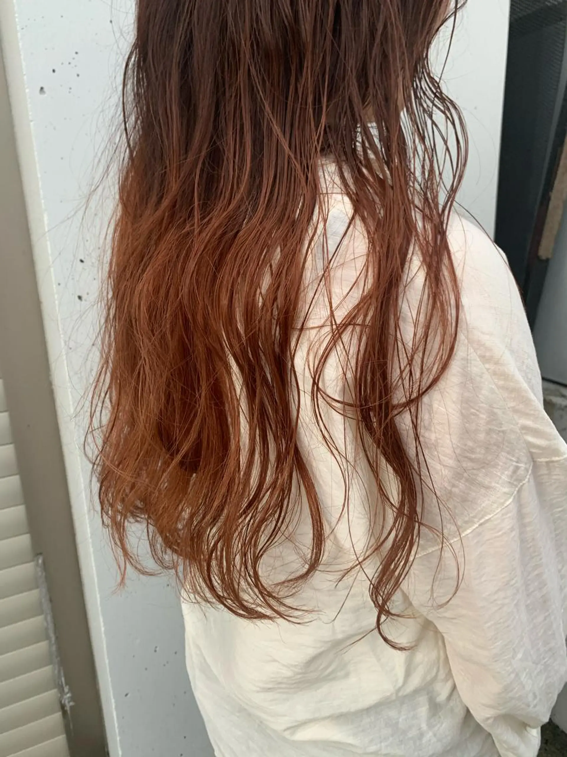 ロング カラー グラデーションカラー オレンジ 似合わせカラー🫶 小川千波のヘアスタイル