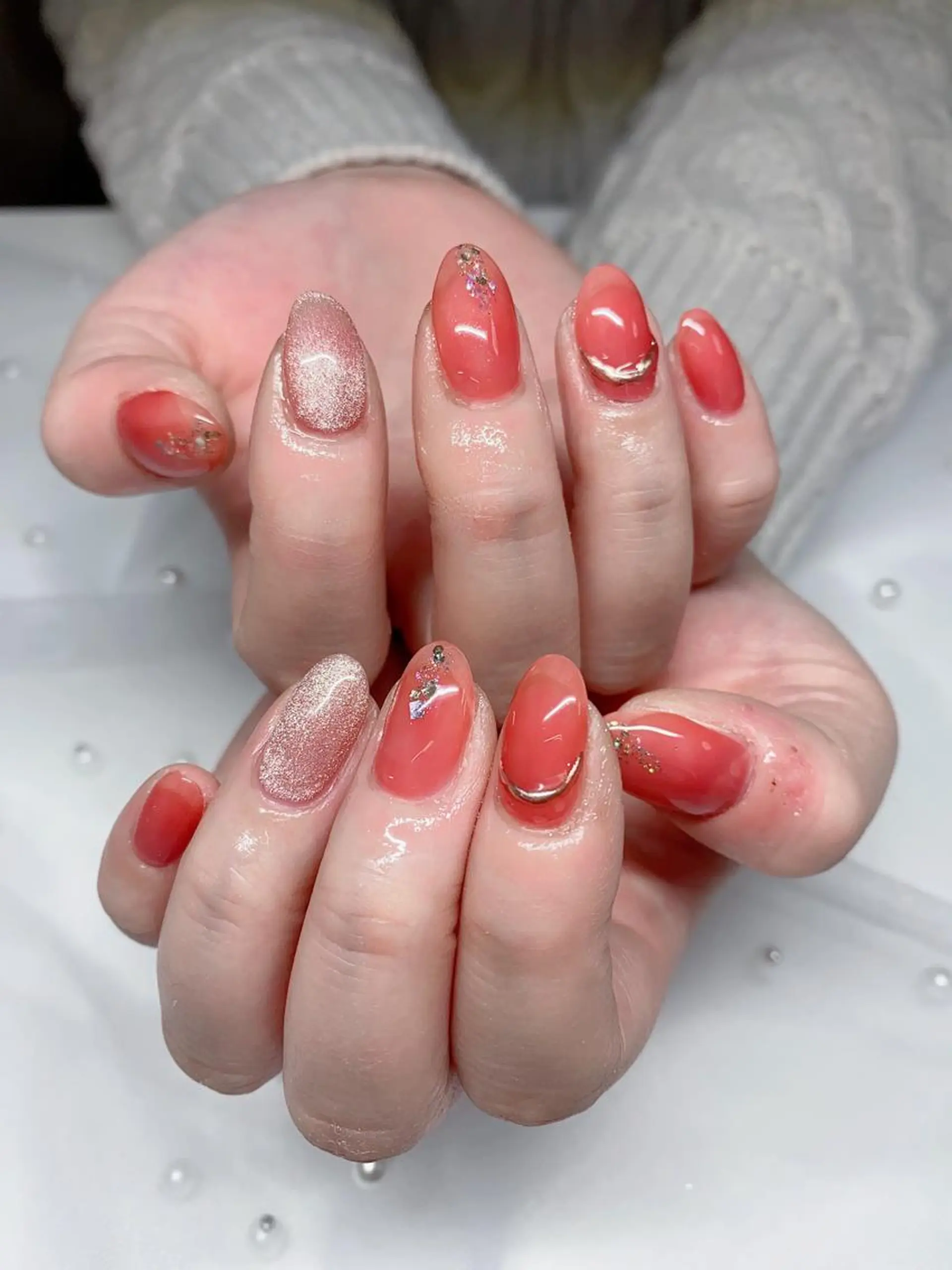 ネイル アートネイル ミラーネイル ハンドネイル Jasmine nailsalon所属・ジャスミン ネイルサロンのネイルデザイン