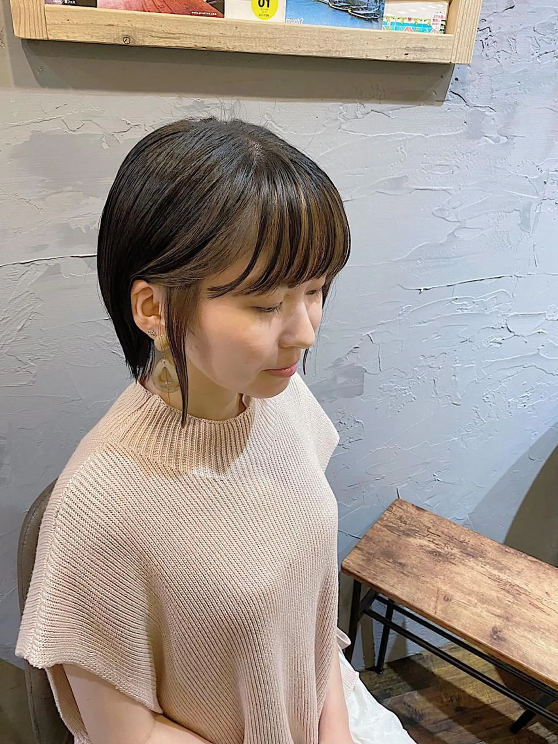 ショート カラー ミストバング  フェイスフレーミング インナーカラー カット ヘアカラー トリートメント CISCO所属・山口 浩之のヘアスタイル