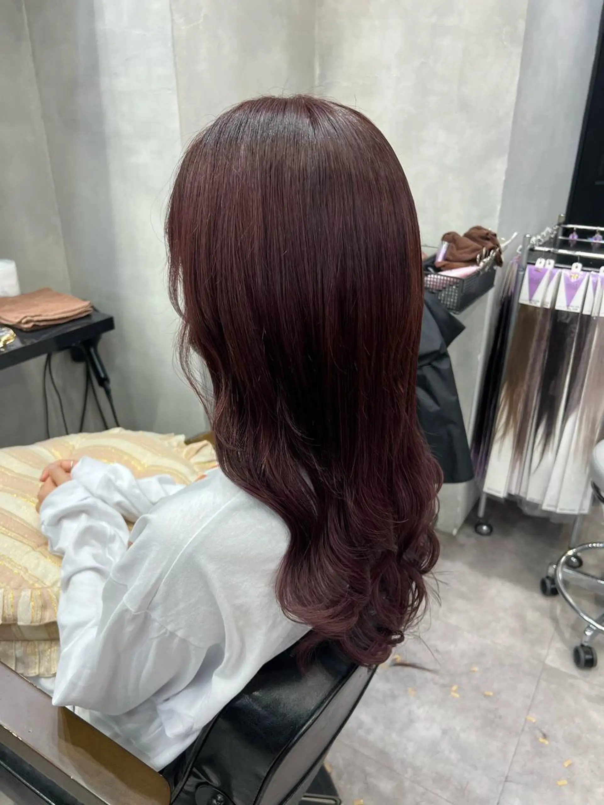 ロング カラー ヘアアレンジ シールエクステ アディクシーカラー アッシュ バレイヤージュ ベージュカラー カット ヘアカラー エクステ ar+ ❤︎ maiのヘアスタイル