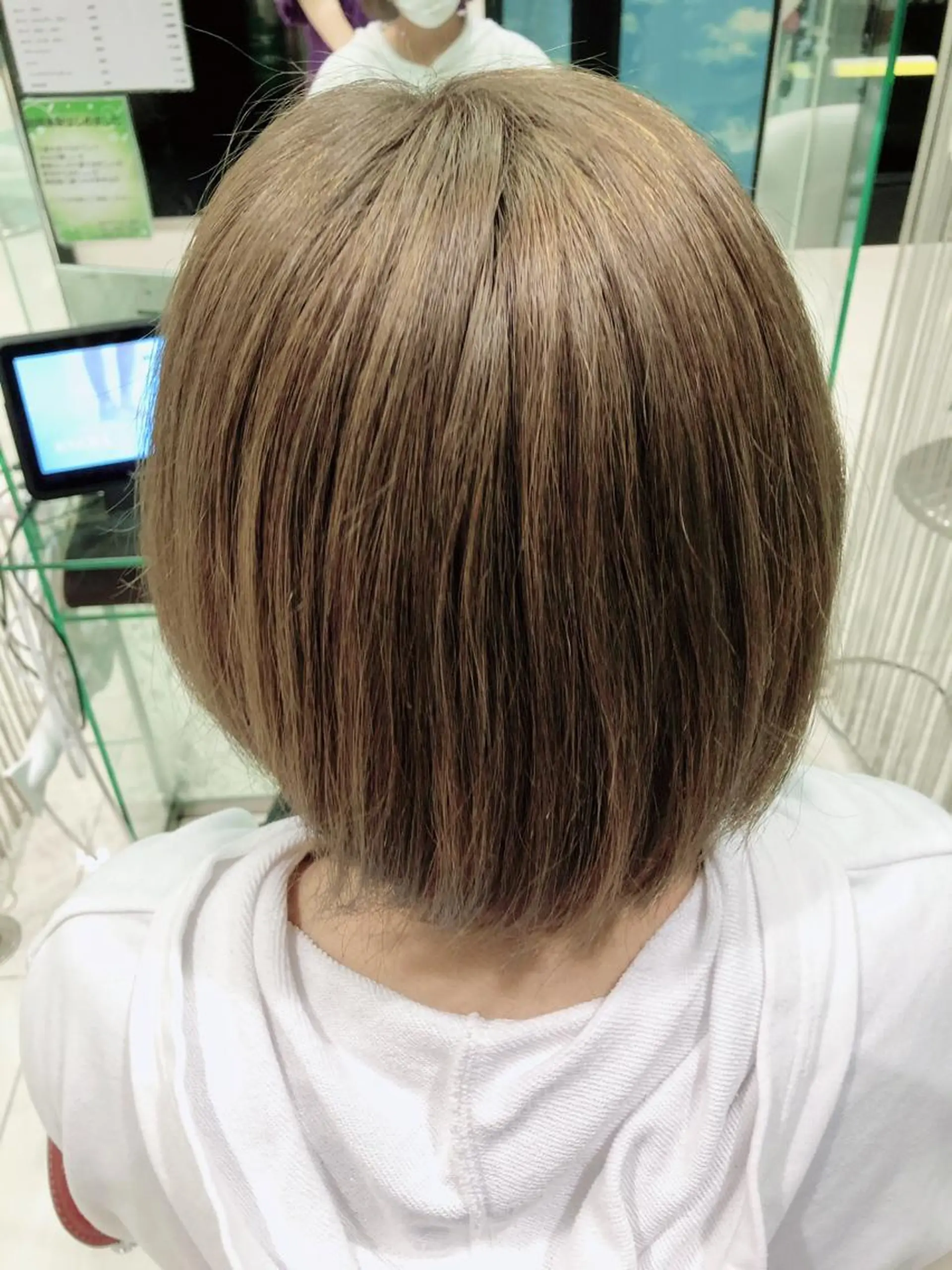 ショート カラー アッシュ ブリーチ 💜髪質改善推し💜 Sein.せりのヘアスタイル