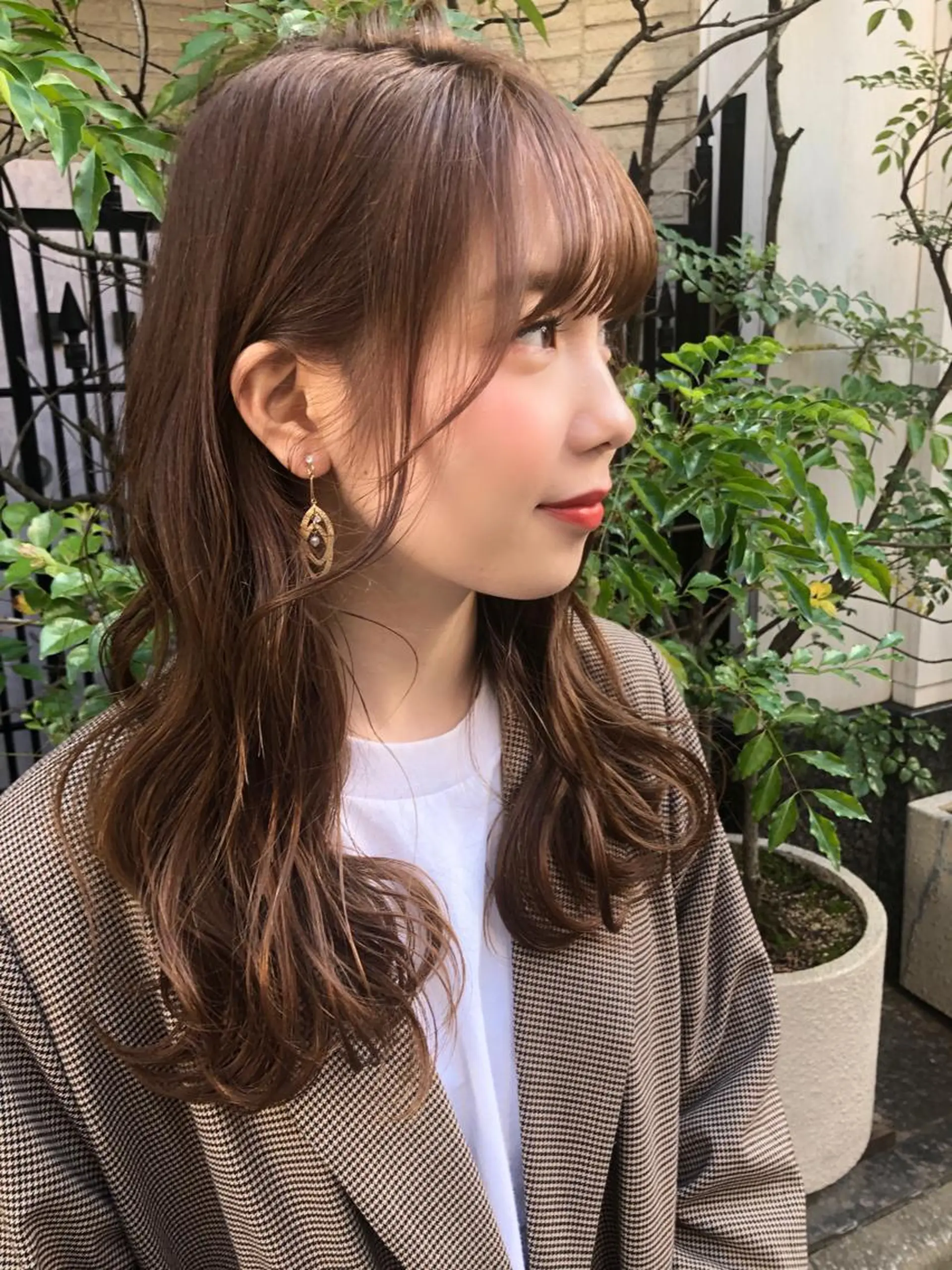 セミロング カラー パーマ 🌟イメチェン美容師 🌟清水 大輝のヘアスタイル