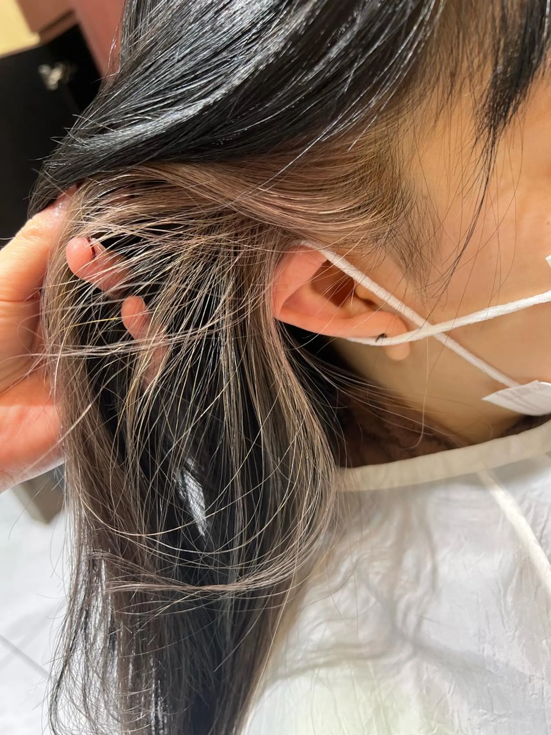 セミロング カラー インナーカラー 立川🫧似合わせ 艶髪✨あんどうゆうかのヘアスタイル