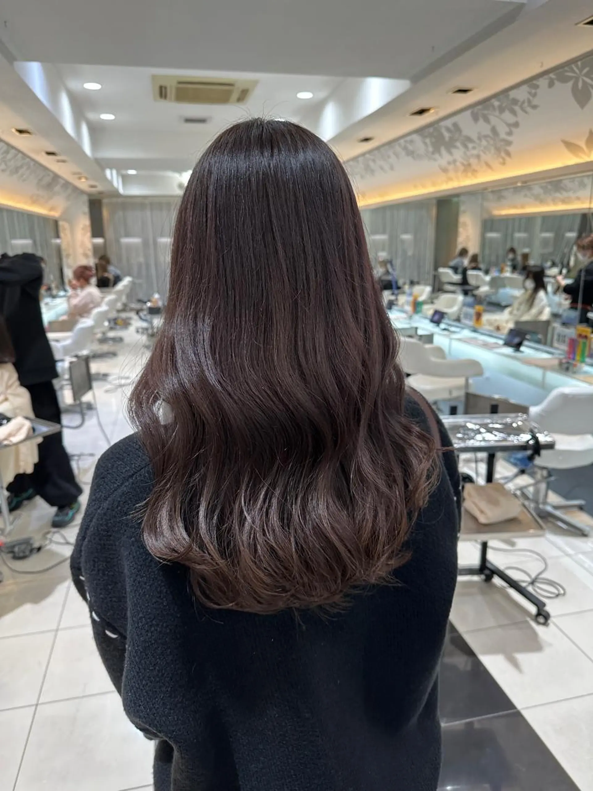 ロング カラー グレージュ ラベンダーカラー ラベンダーグレージュ ラベンダーグレー 小顔レイヤー/ 透明感カラー/増田のヘアスタイル