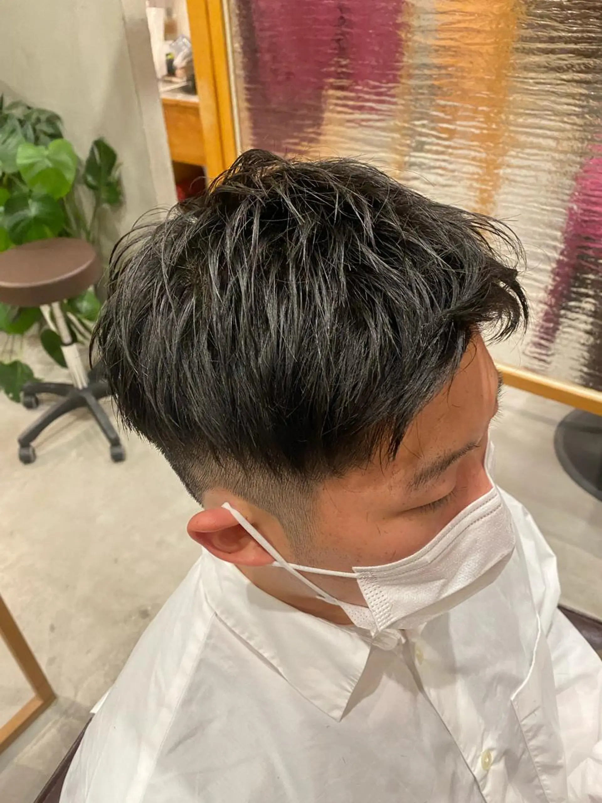 ショート メンズ アップバング ビジネス 高橋 奎太のヘアスタイル