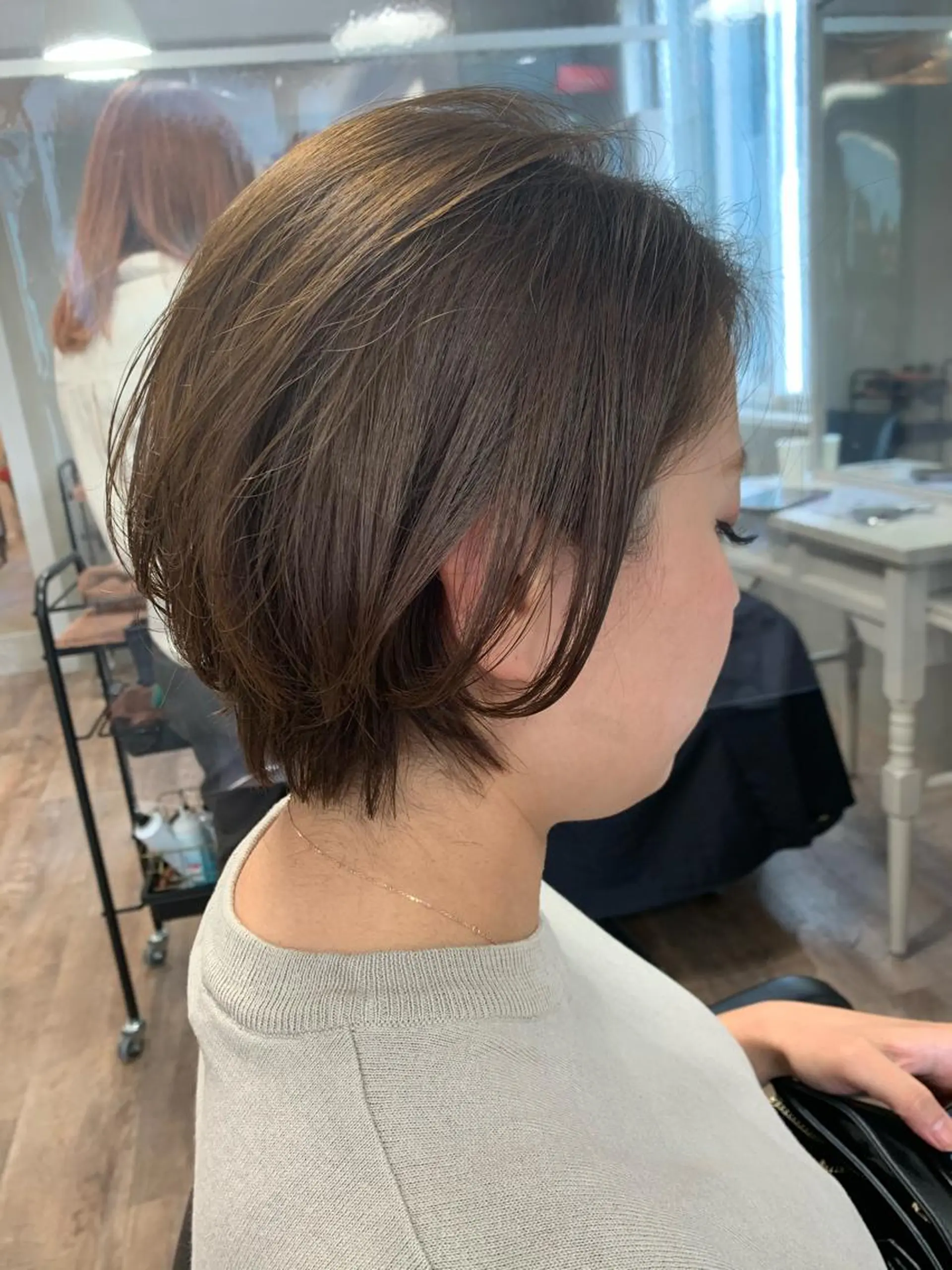 ショート GO TODAY  SHAIR SALON 梅田NU茶屋町店所属・田中成美/レイヤー カット/透明感カラーのヘアスタイル