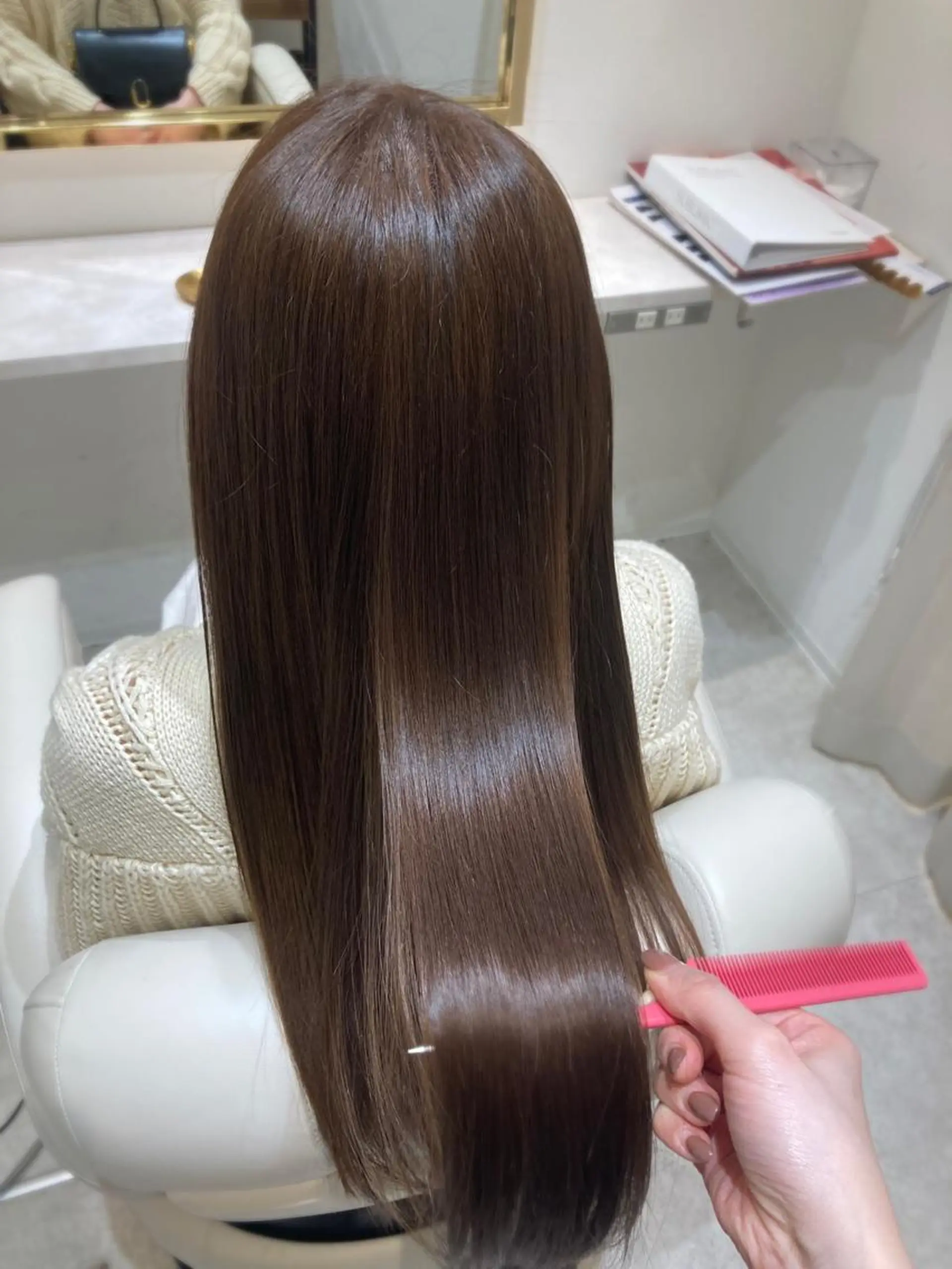 ロング ヘアカラー トリートメント LEVIJU hair 矢野岬のヘアスタイル