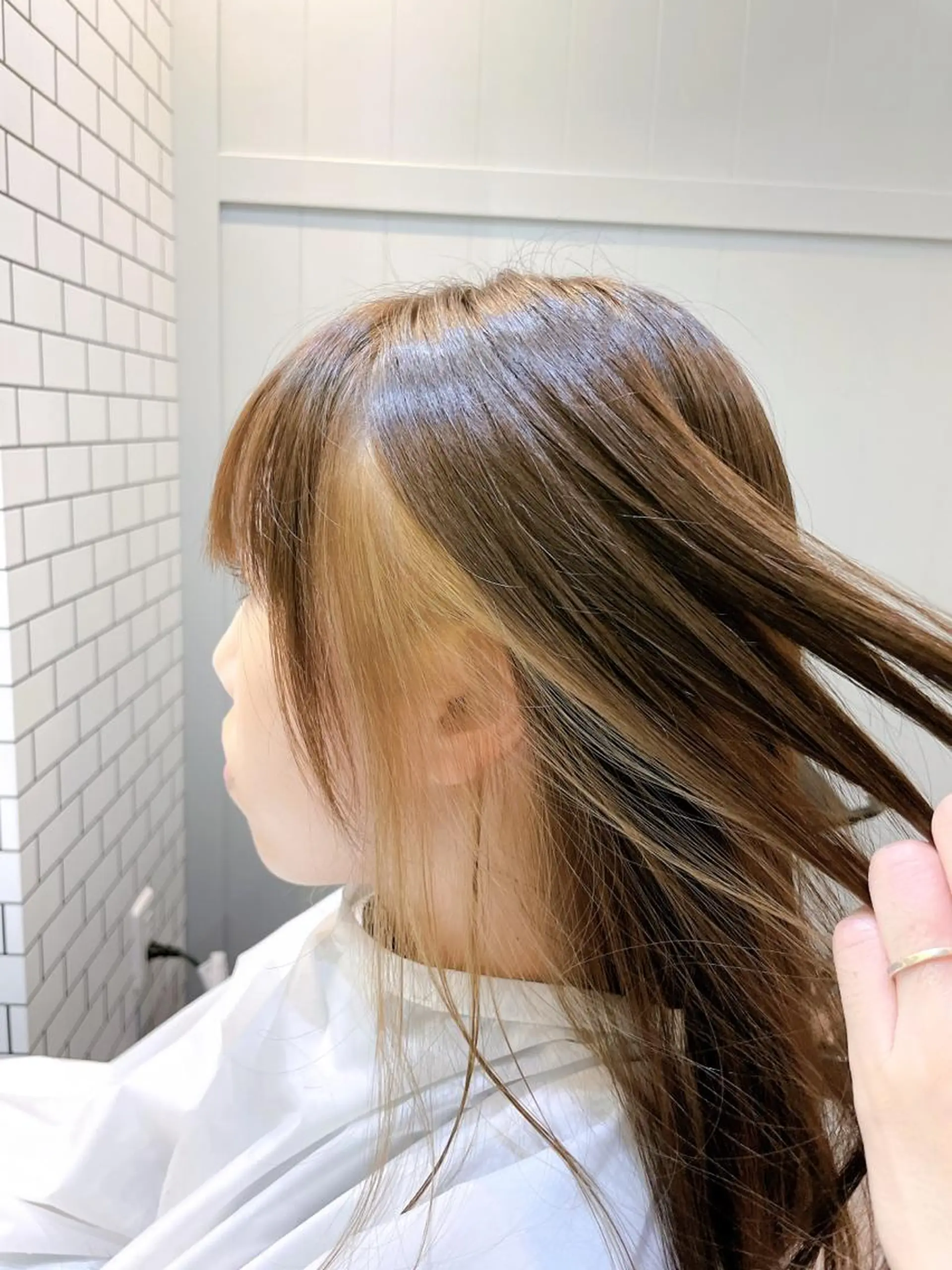 カラー バレイヤージュ ブリーチ ケアブリーチ ダブルカラー イヤリングカラー ✨ハイトーン✨ダブル カラー✨シバサキのヘアスタイル