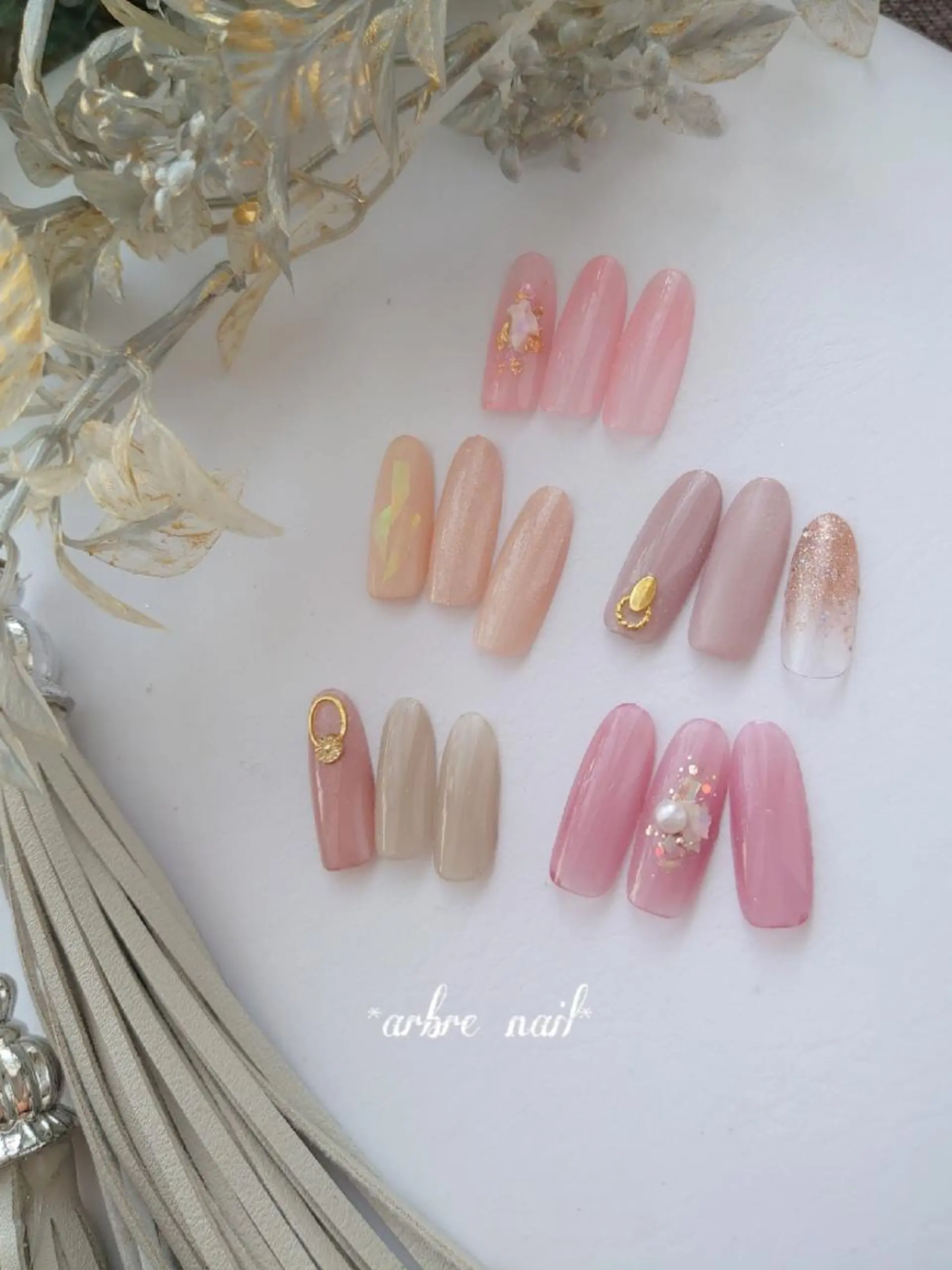 ネイル ハンドネイル ＊arbre nail＊.アーブルネイル所属・✯.。 arbre  nail 。✯.のネイルデザイン