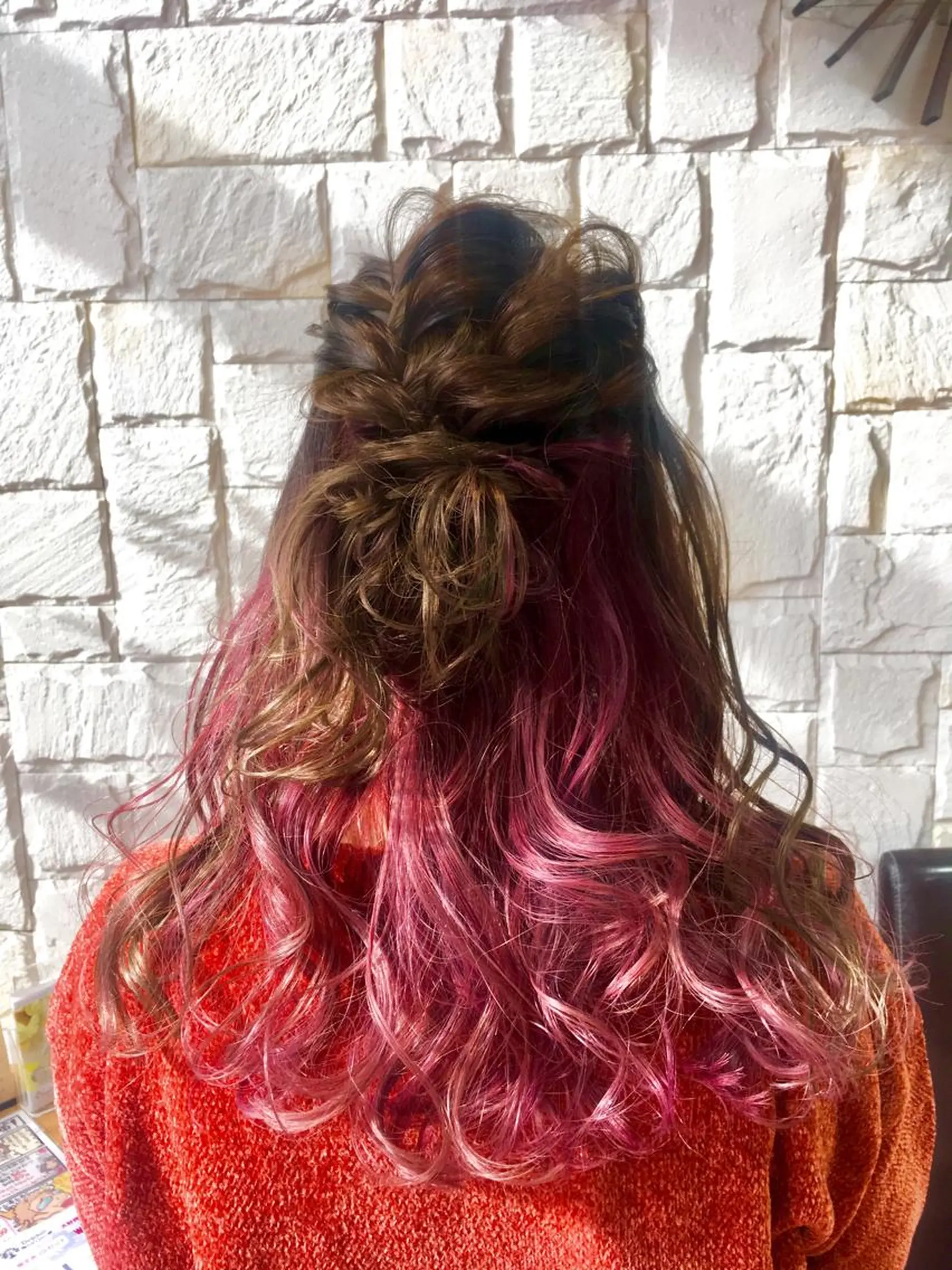 セミロング ヘアアレンジ お団子ヘア ✨🌿大人可愛い愛さ れhair🌿✨松本のヘアスタイル