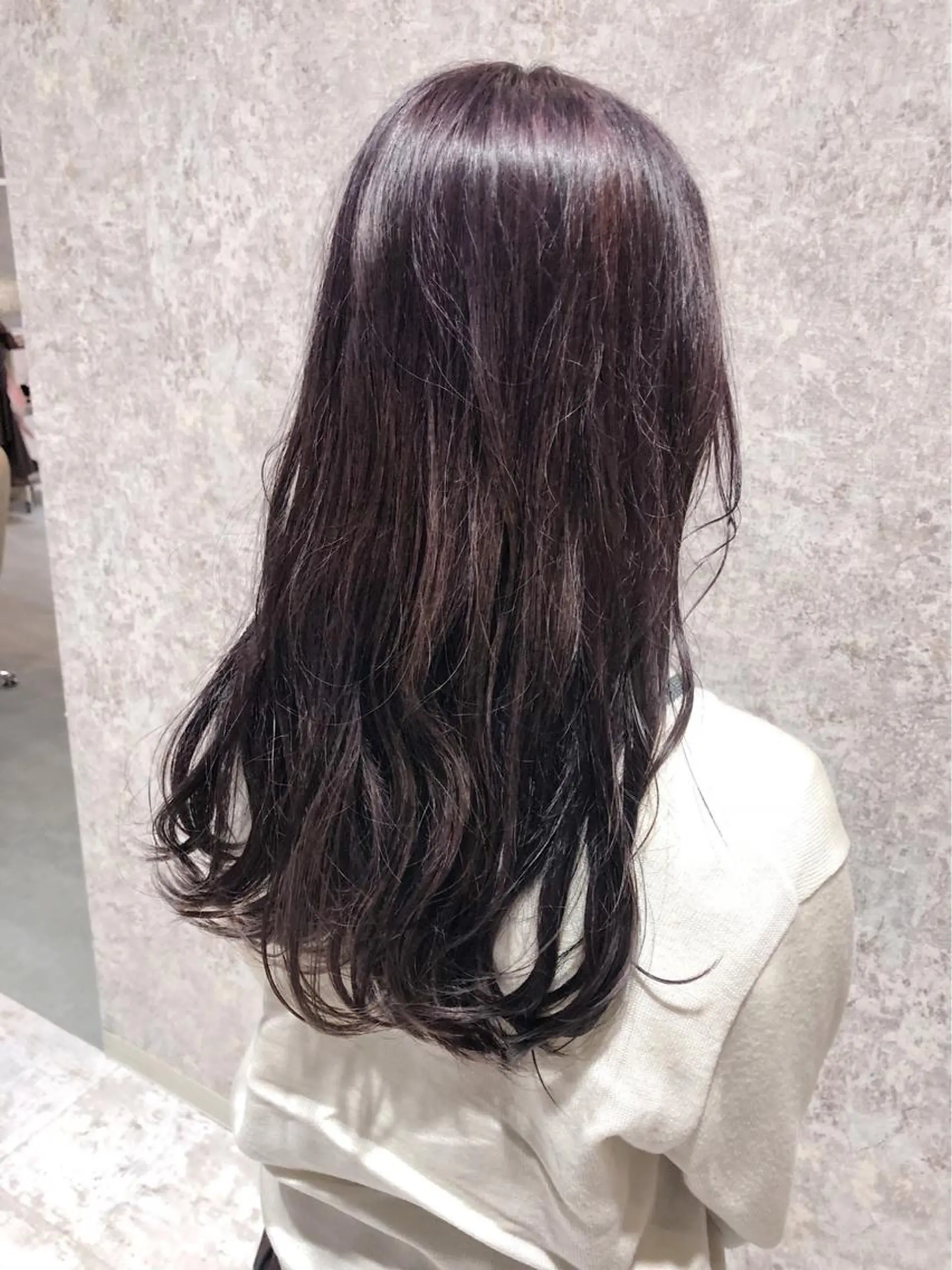 セミロング カラー パープルカラー 🫟Blanco🫟 Color&Careのヘアスタイル