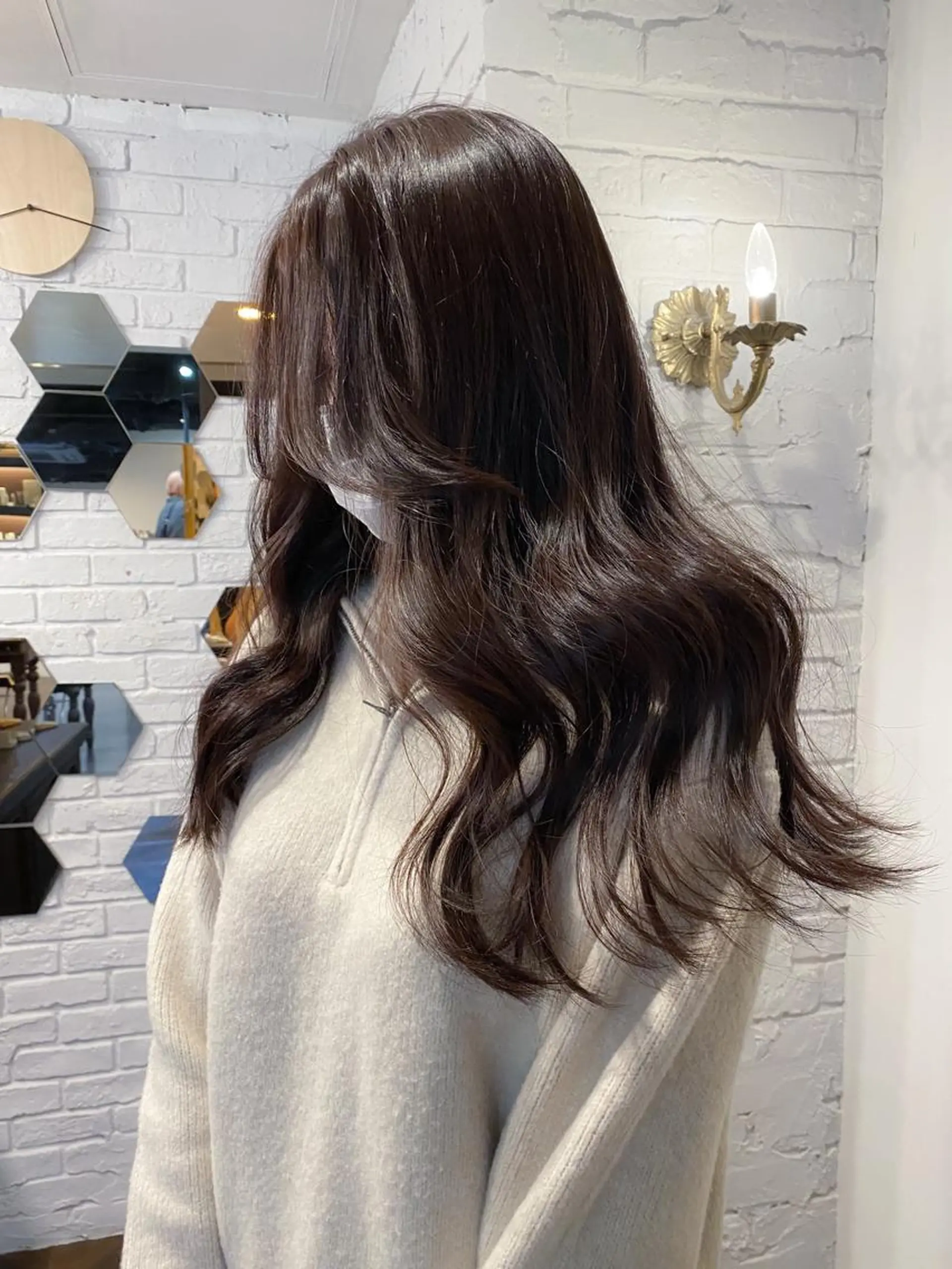 ロング カラー ヘアアレンジ ベージュカラー グレージュ ラベンダーカラー ラベンダーグレージュ ラベンダーグレー ヘアカラー トリートメント 韓国ヘア×髪質 改善🇰🇷シオリのヘアスタイル