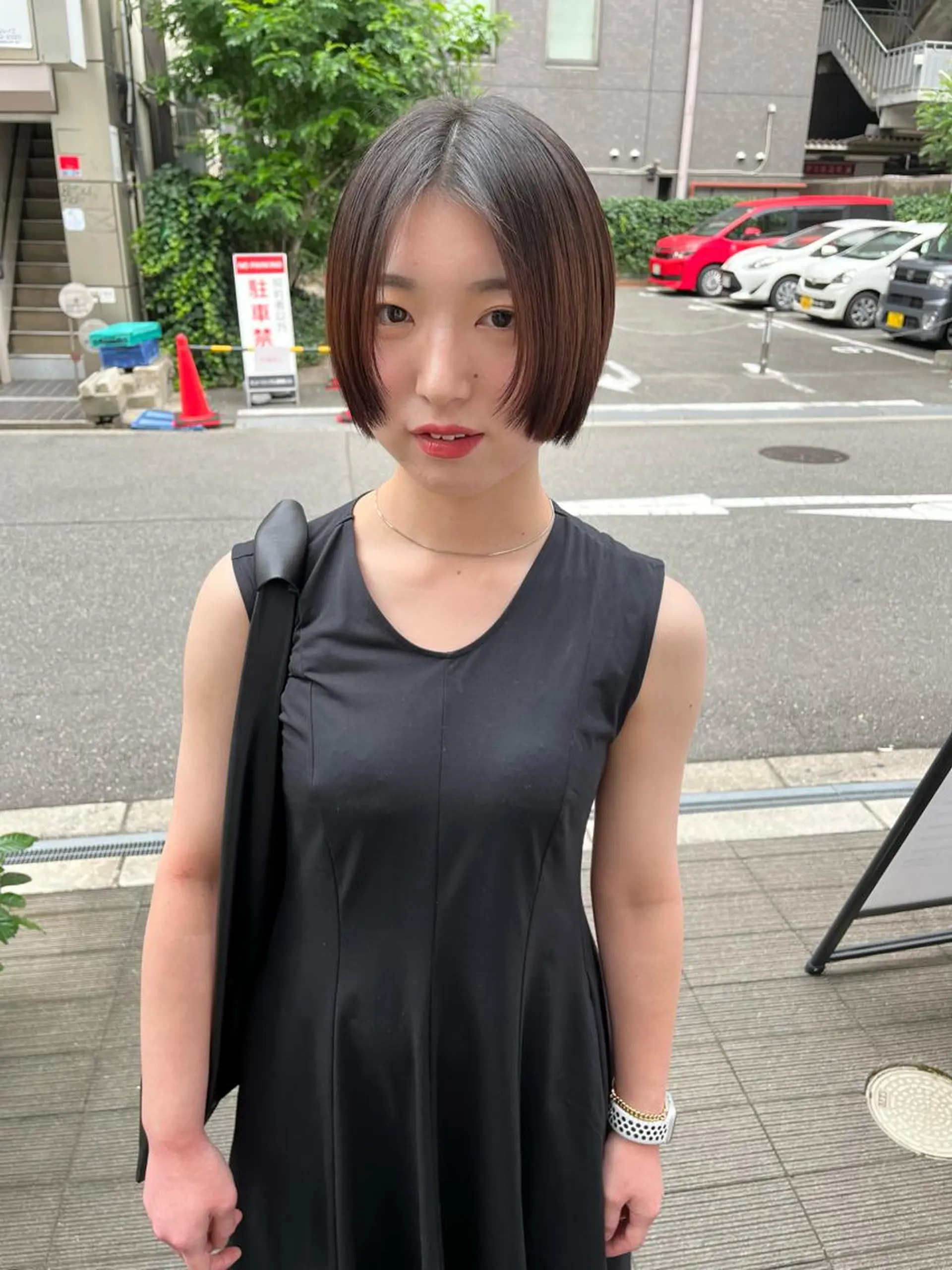 ショート 切りっぱなしボブ ボブ カット ショート/パーマ/ カラー/FUKOのヘアスタイル