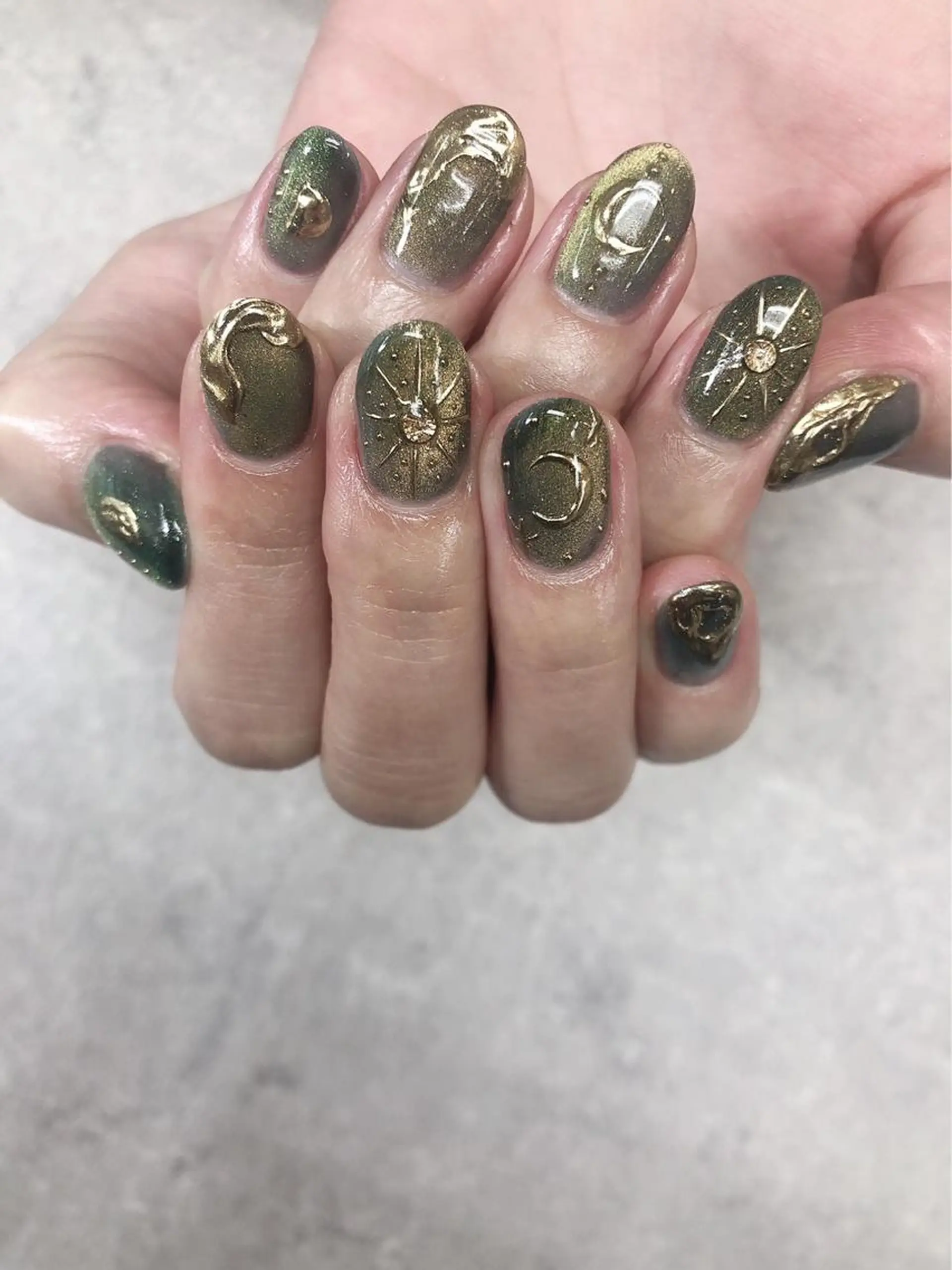 ネイル マグネットネイル ミラーネイル ハンドネイル ハンドケア FASTNAIL PLUS 新宿店のネイルデザイン