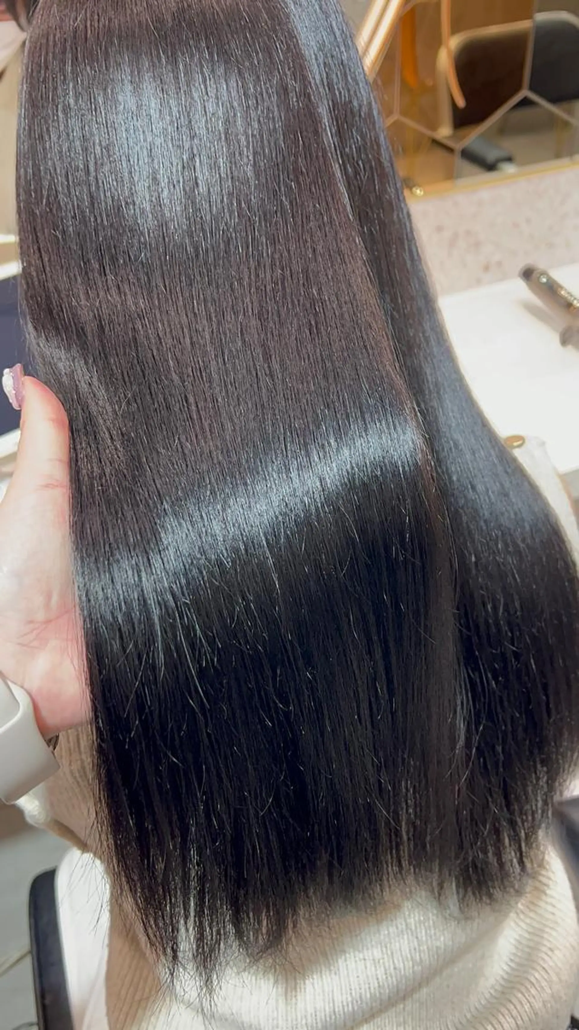 ロング 髪質改善 韓国風ヘア トリートメント 🎀しゅな/韓国 レイヤー/透明感♡のヘアスタイル