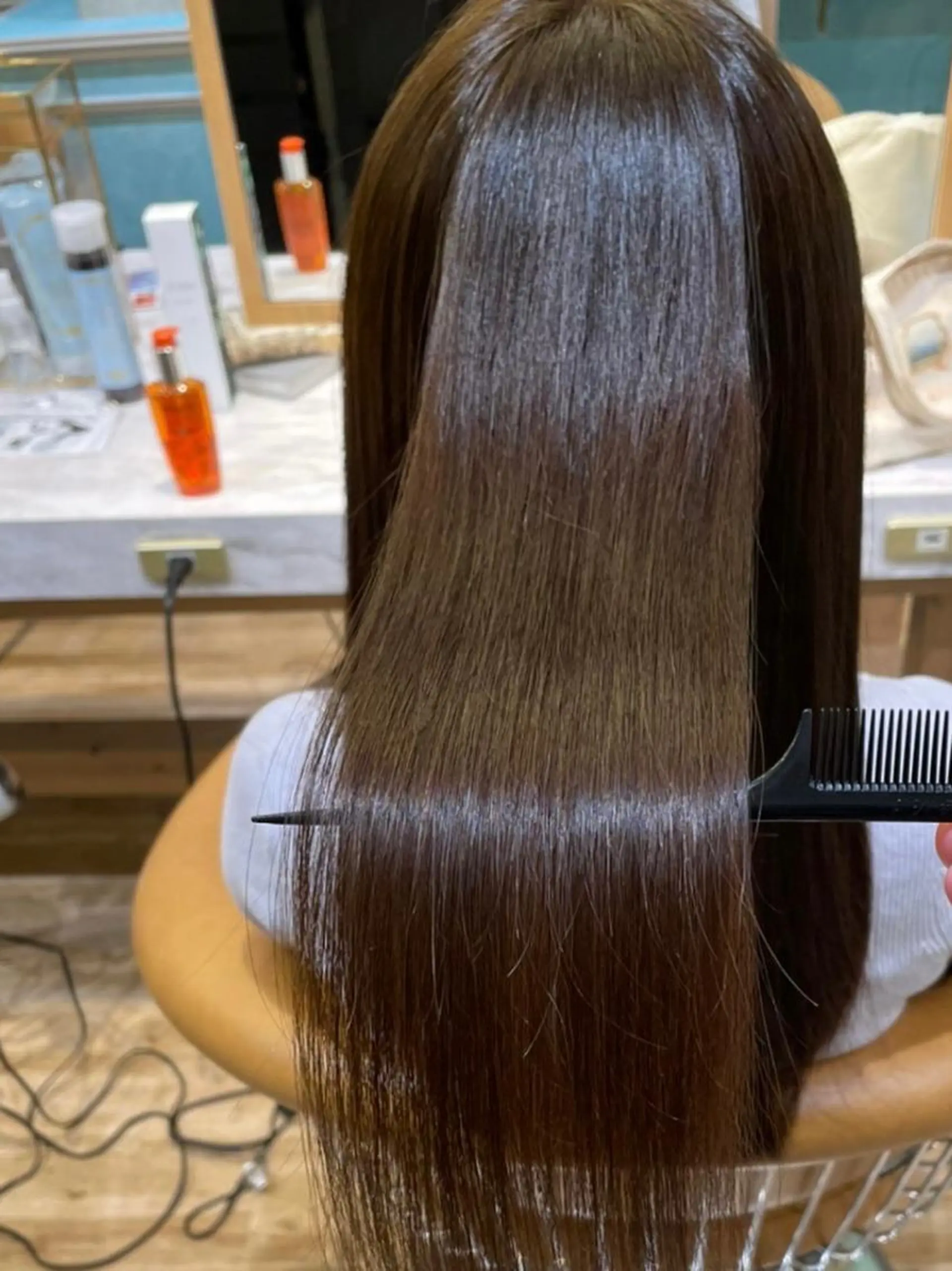 rina韓国ヘア 透明感カラーのヘアスタイル