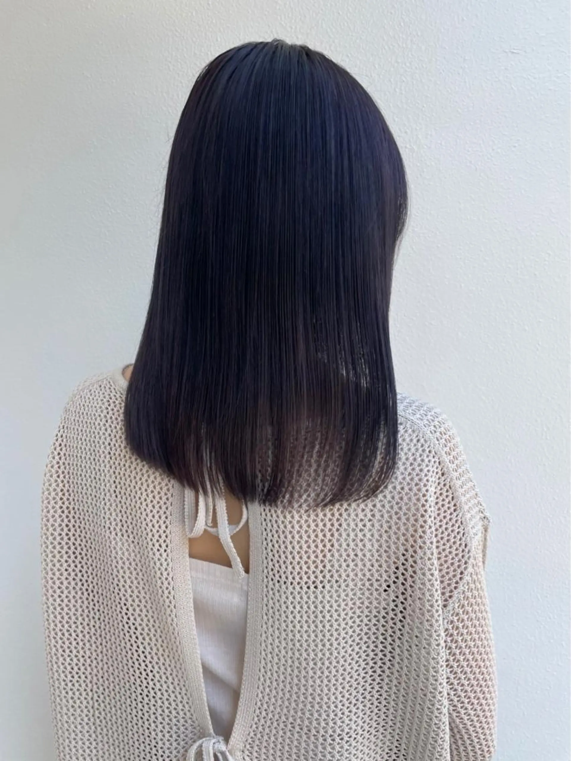 ロング カット 縮毛矯正 maya レイヤーカットのヘアスタイル