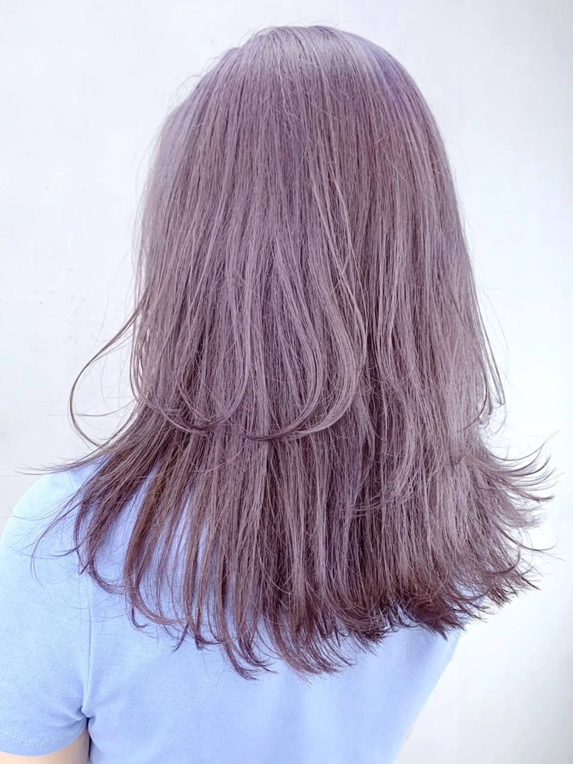 セミロング カラー グレージュ ラベンダーカラー ラベンダーグレージュ ラベンダーグレー ITbyALBUM 浦和店のヘアスタイル