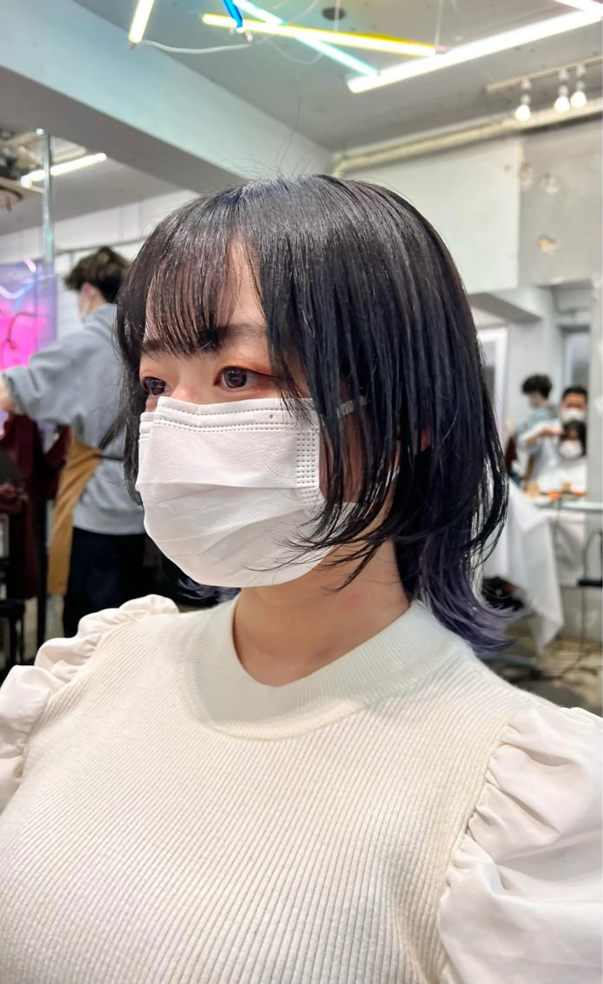 セミロング カラー ヘアアレンジ カット ヘアカラー トリートメント ヘアセット 🐺ウルフの神🐺 /カラー/けいすけのヘアスタイル