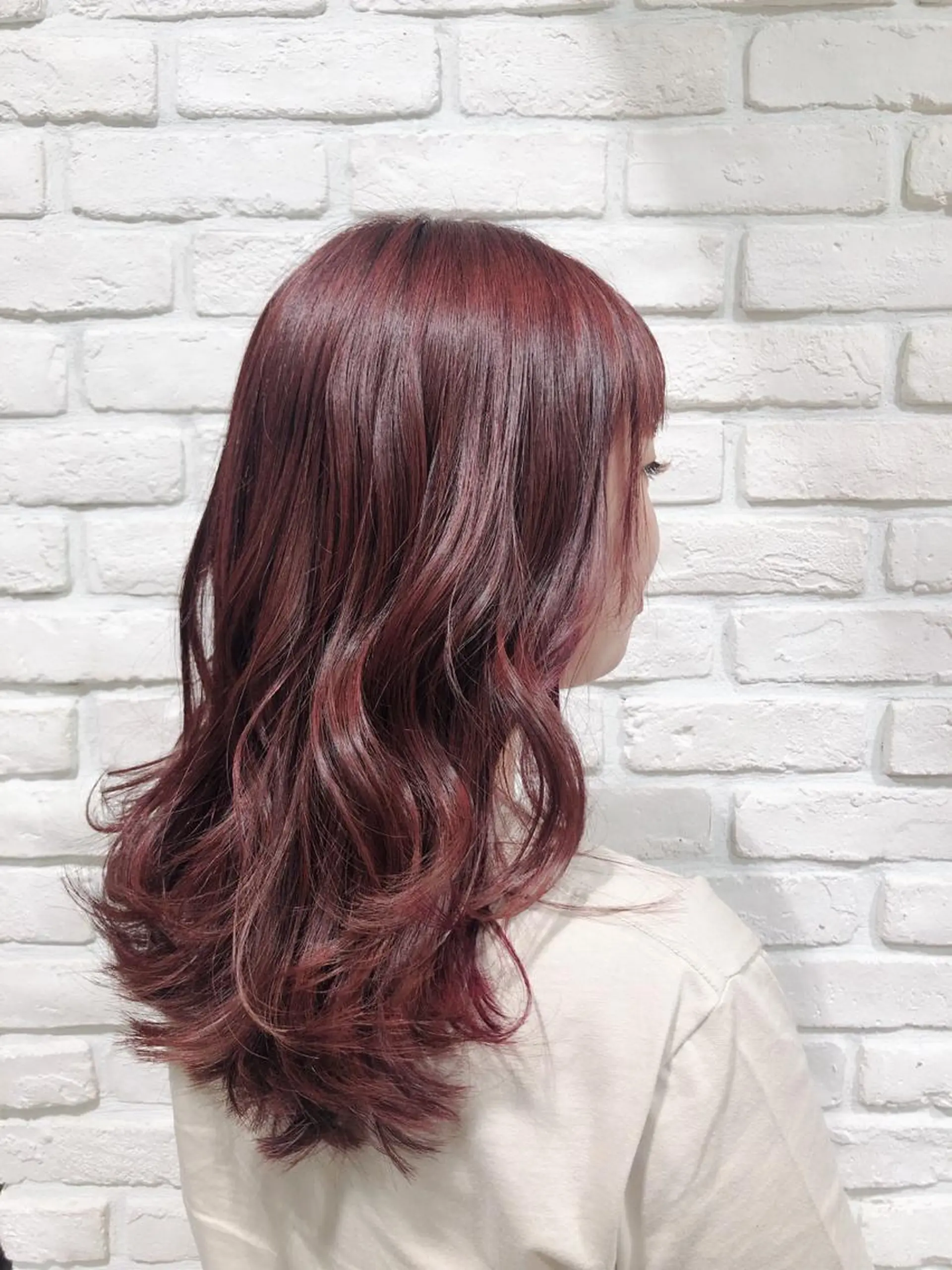 セミロング カラー ピンクカラー ベージュカラー❤︎ 伊藤なつみのヘアスタイル