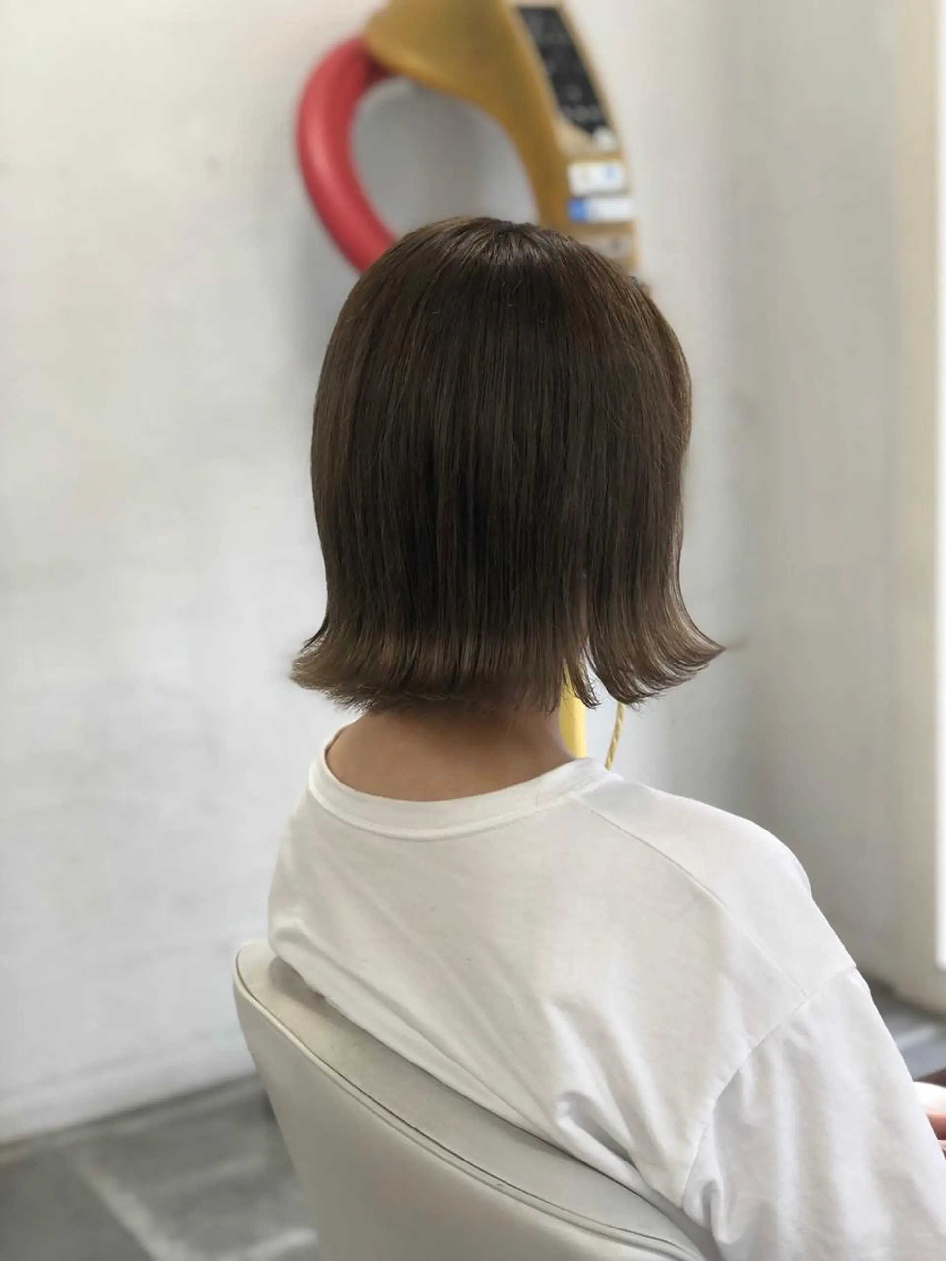 ミディアム ボブ 外ハネヘア カット ヘアカラー GLADGE池袋所属・レイヤーカット ショート/宮本洋介のヘアスタイル