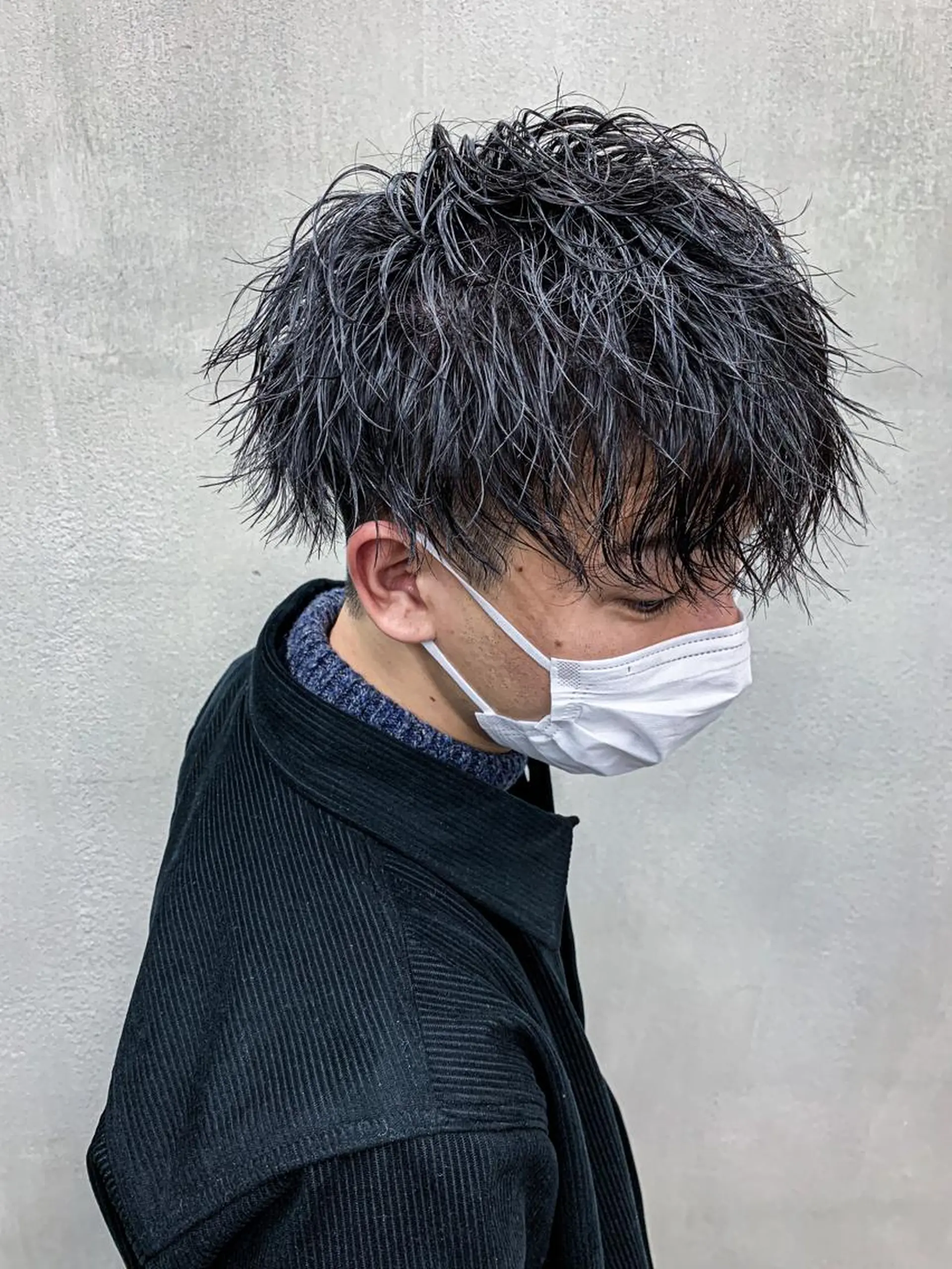 ショート メンズ カット パーマ 尾﨑 純也のヘアスタイル